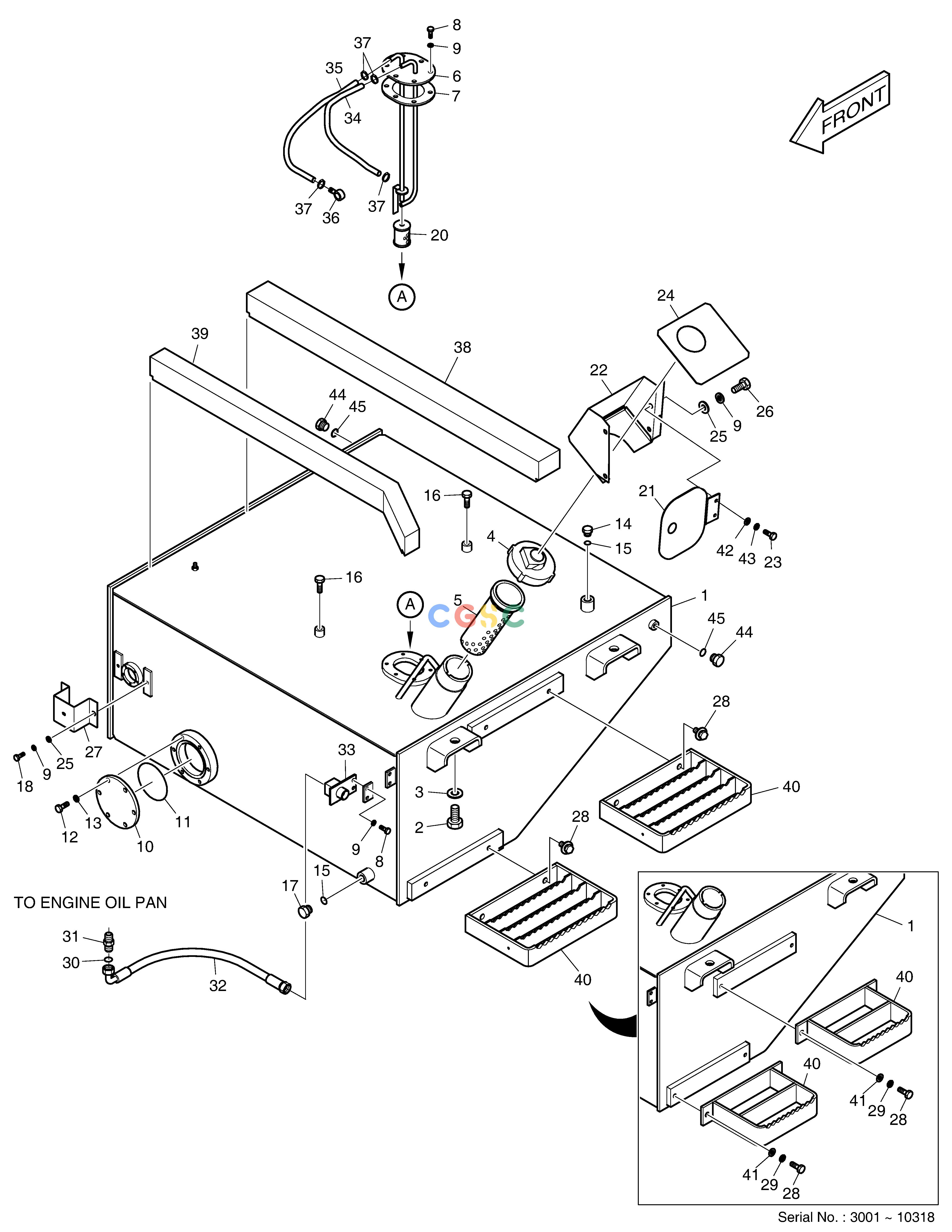 斗山零件查询FUEL TANK MEGA 400-V (CHINA) Doosan parts catalog online
