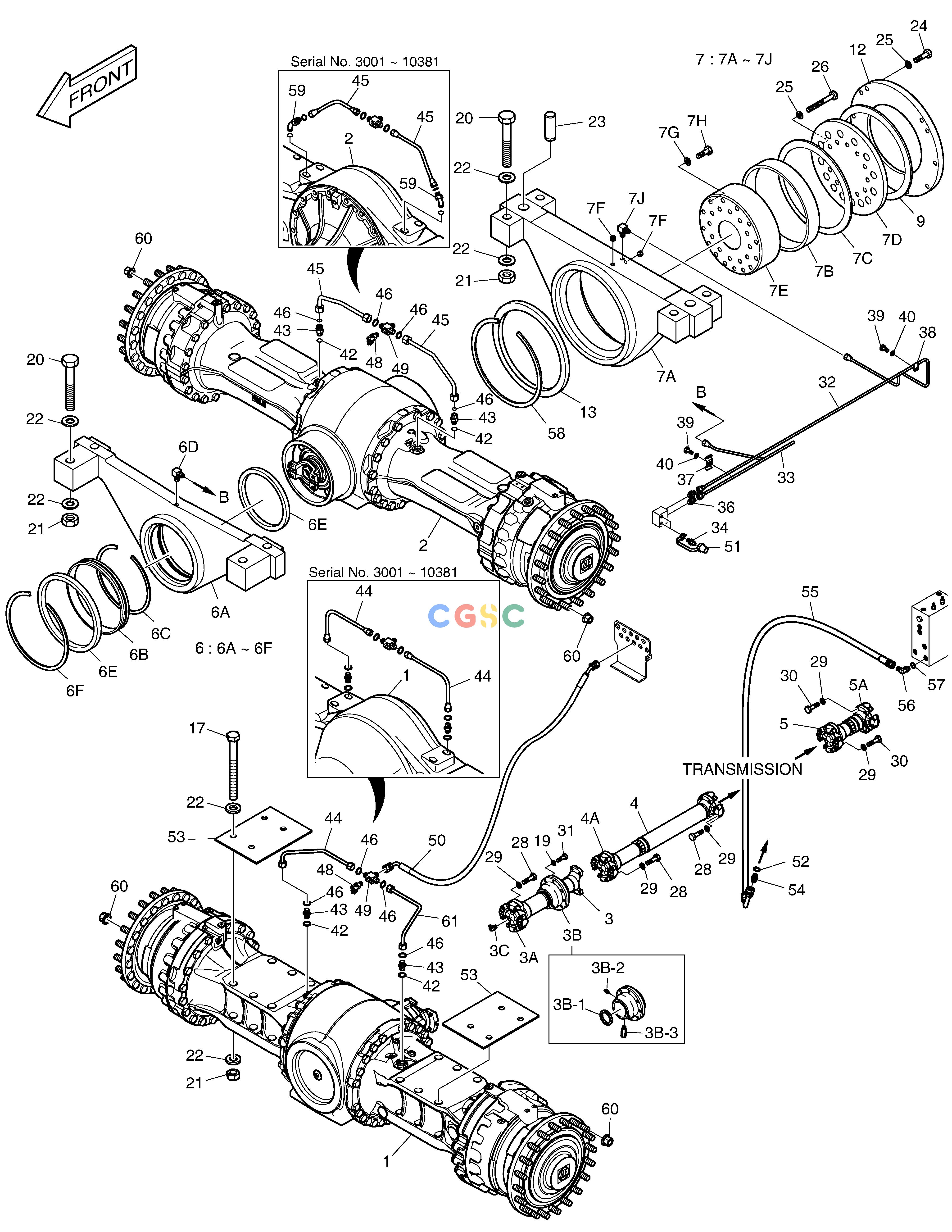 斗山零件查询AXLE & DRIVE SHAFT MEGA 400-V (CHINA) Doosan parts catalog online
