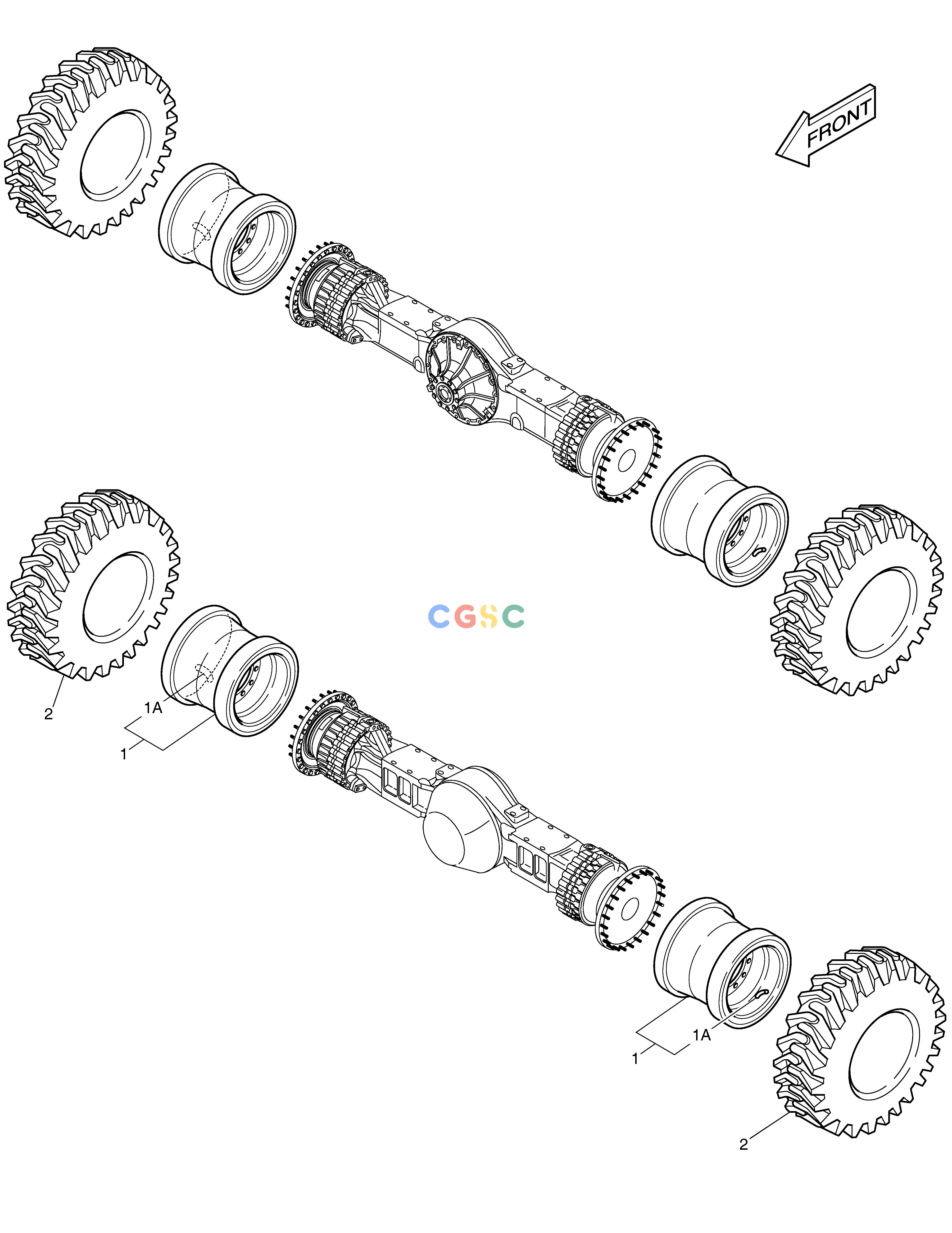 斗山零件查询WHEEL ASS'Y - TRIANGLE MEGA 400-V (CHINA) Doosan parts catalog online