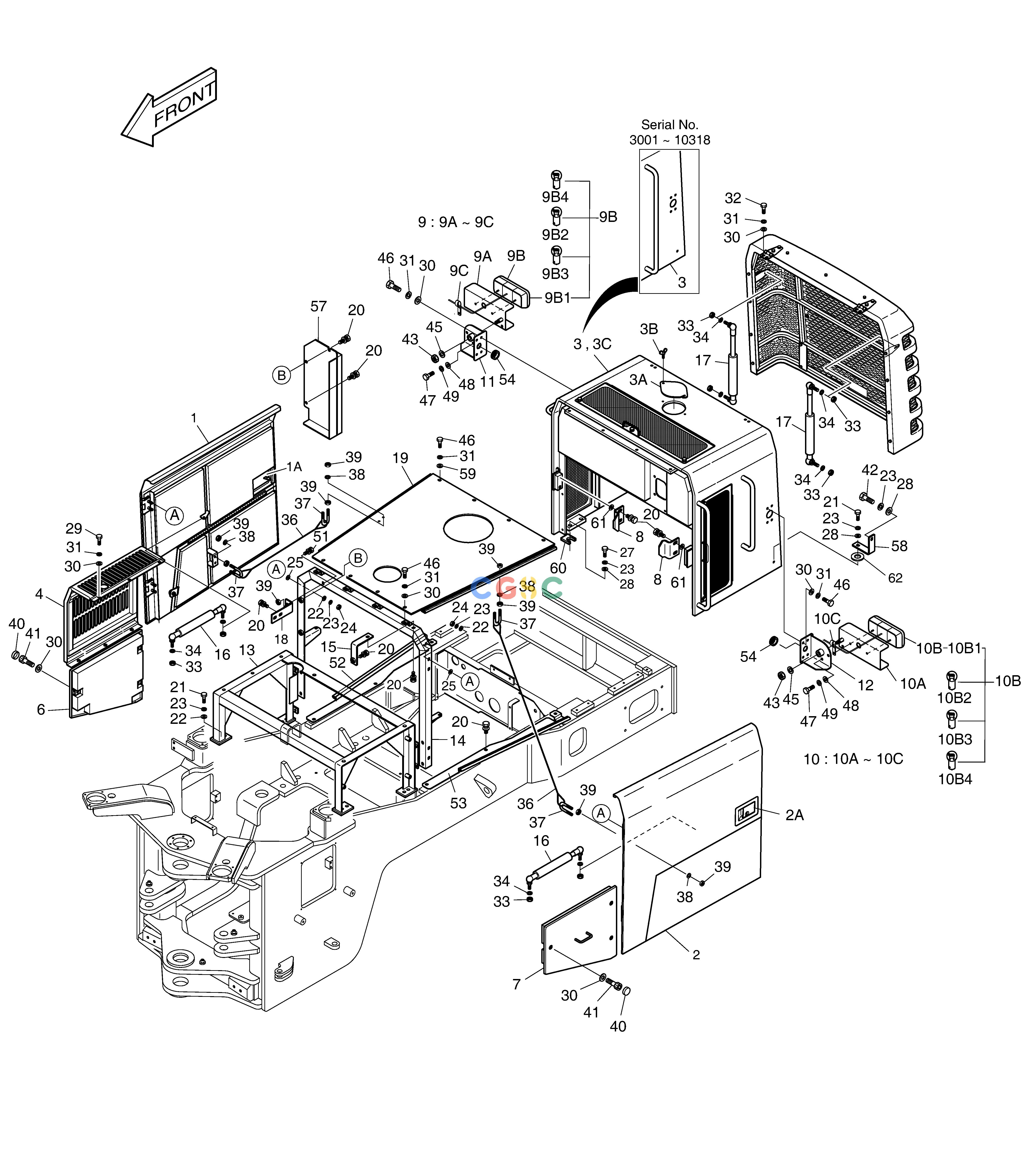 斗山零件查询ENGINE COVER MEGA 400-V (CHINA) Doosan parts catalog online