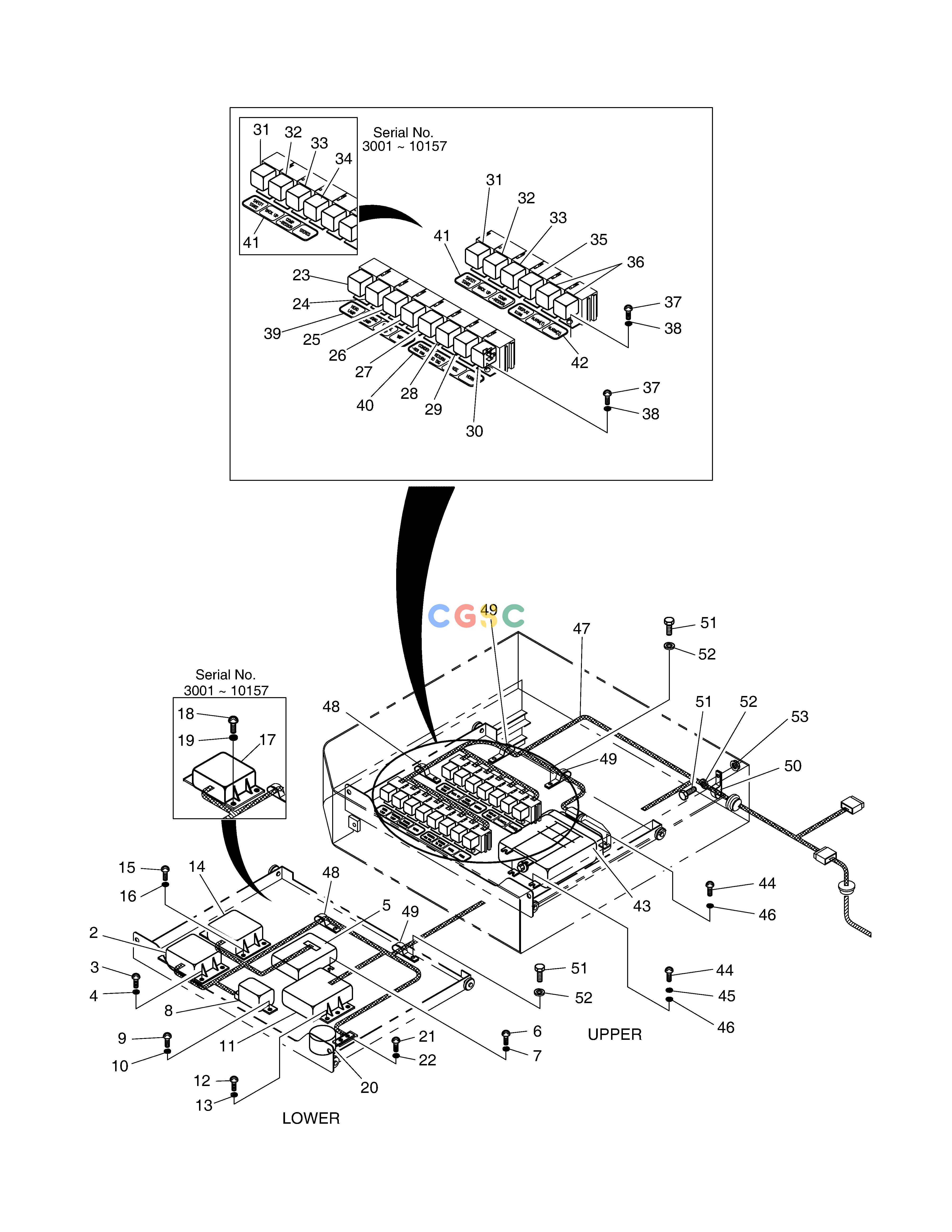 斗山零件查询ELECTRIC BOX ASS'Y(2) - ELECTRIC PARTS MEGA 400-V (CHINA) Doosan parts catalog online