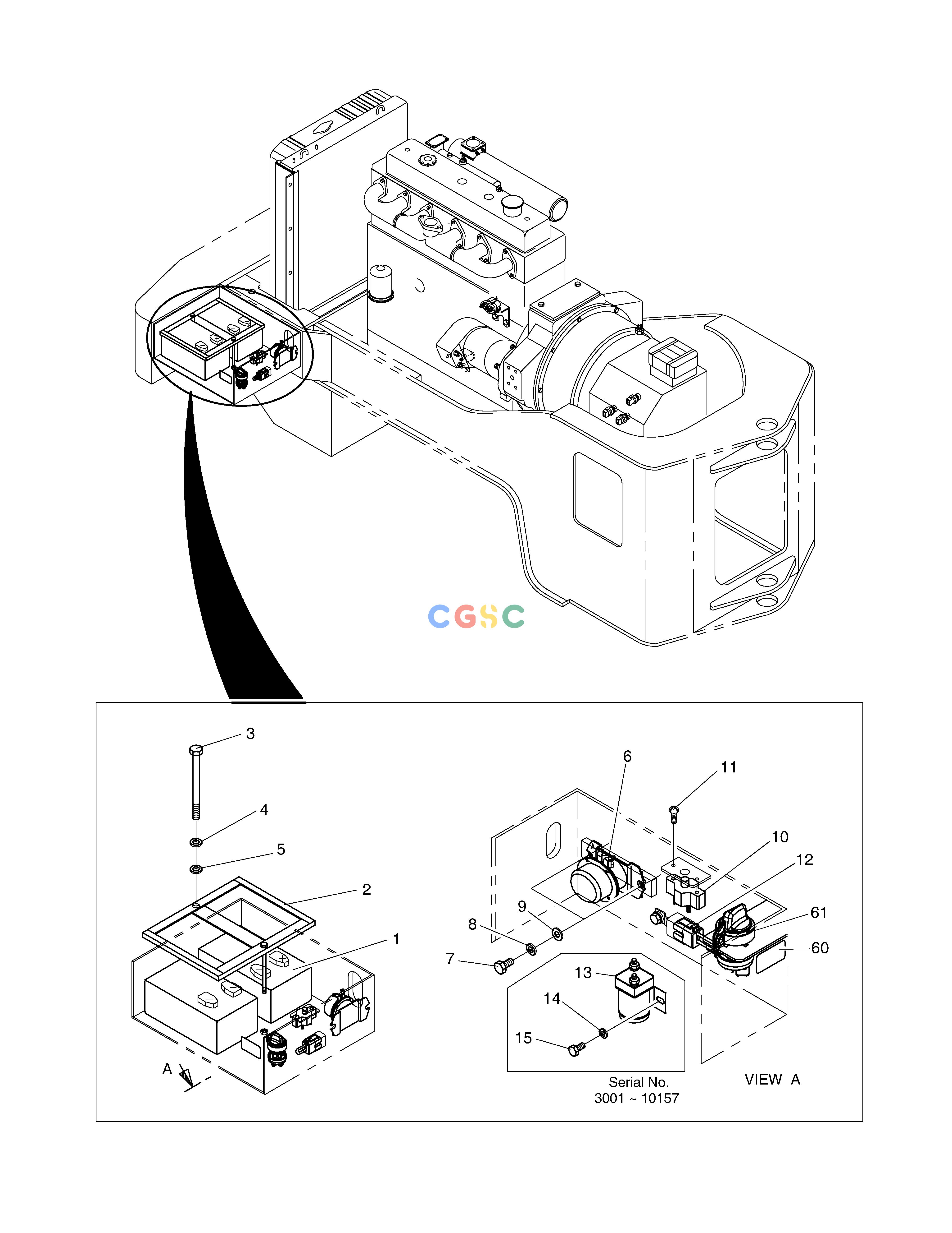 斗山零件查询ELECTRIC PARTS(4) - BATTERY MEGA 400-V (CHINA) Doosan parts catalog online