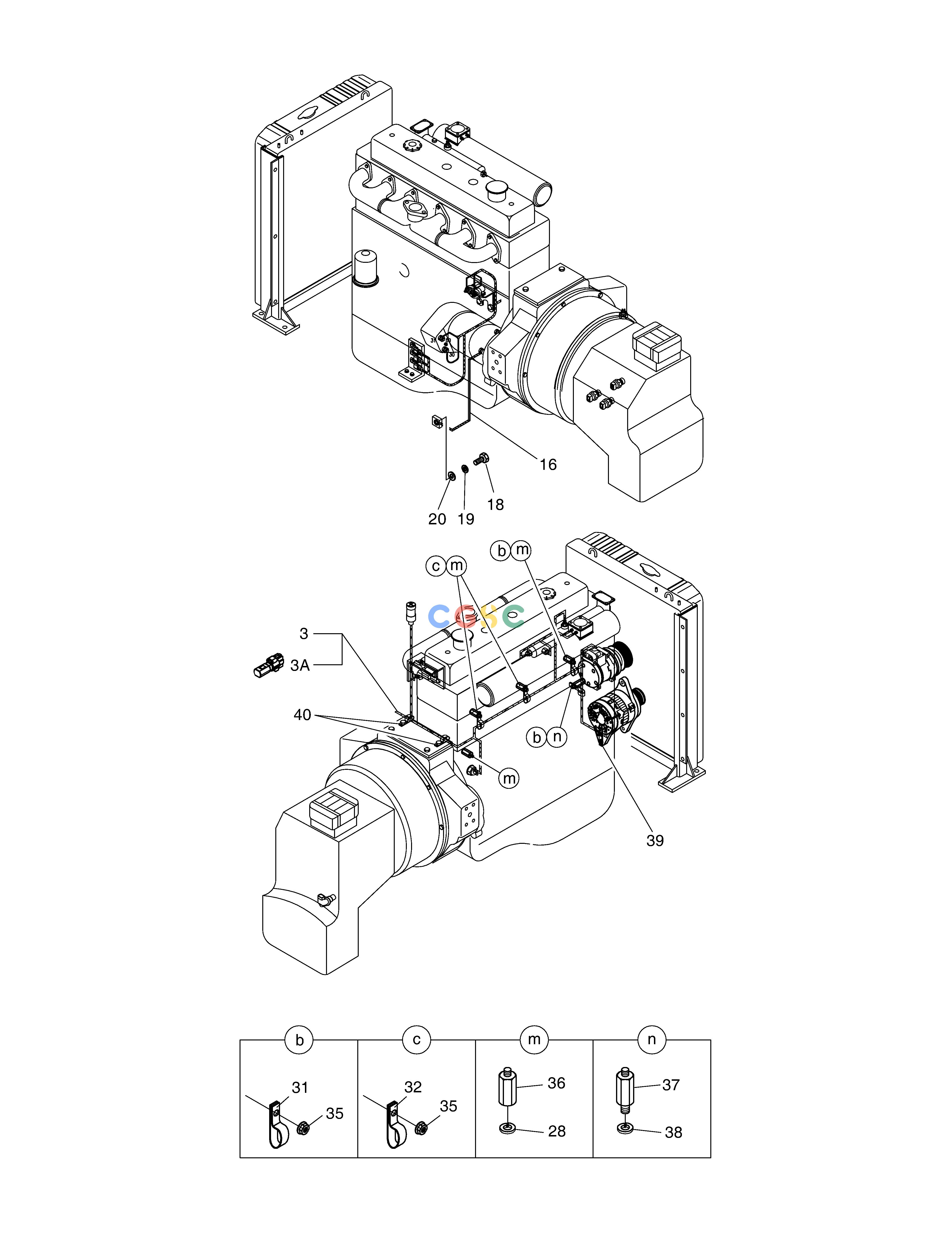 斗山零件查询ELECTRIC WIRING(2) - ENGINE MEGA 400-V (CHINA) Doosan parts catalog online