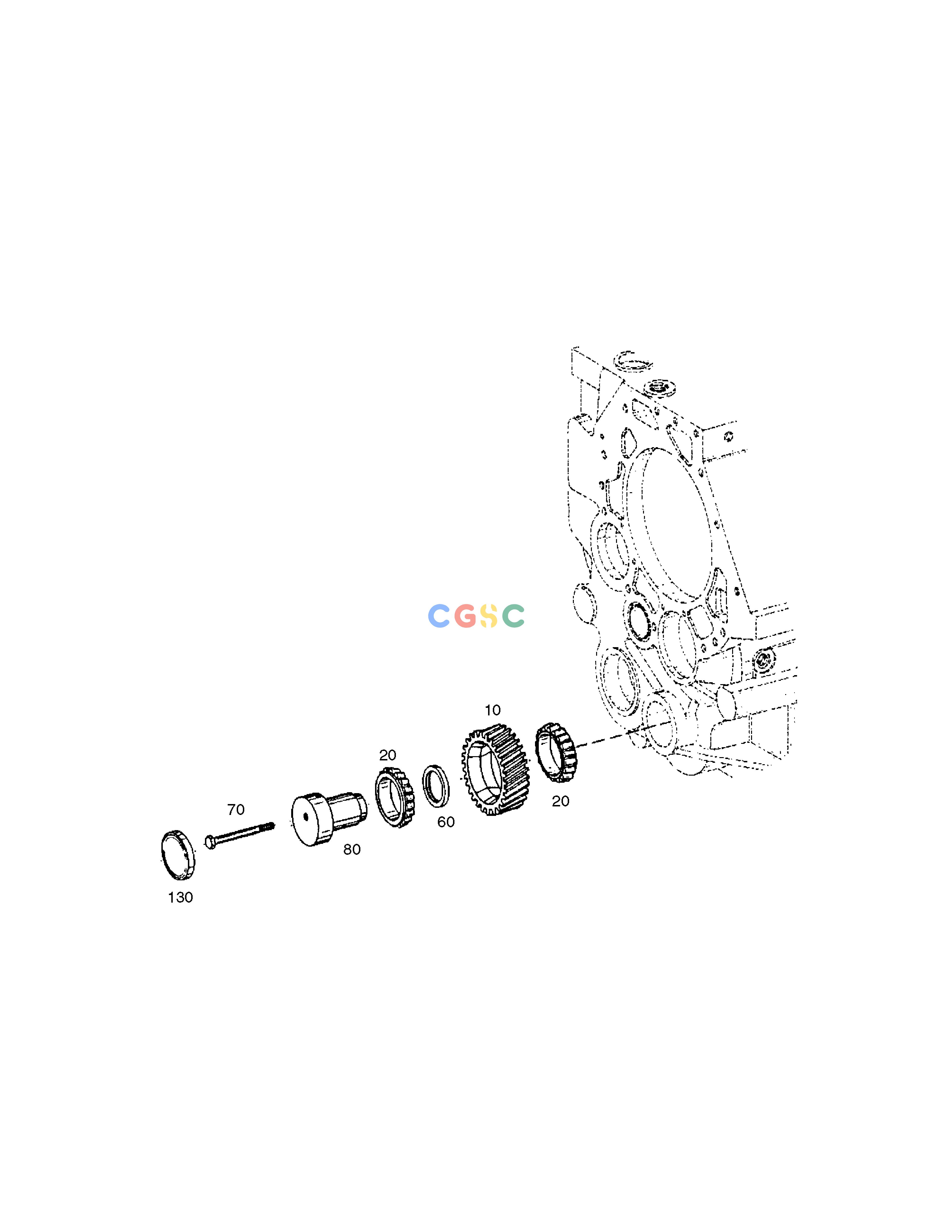 斗山零件查询LAYSHAFT - TRANSMISSION MEGA 400-V (CHINA) Doosan parts catalog online
