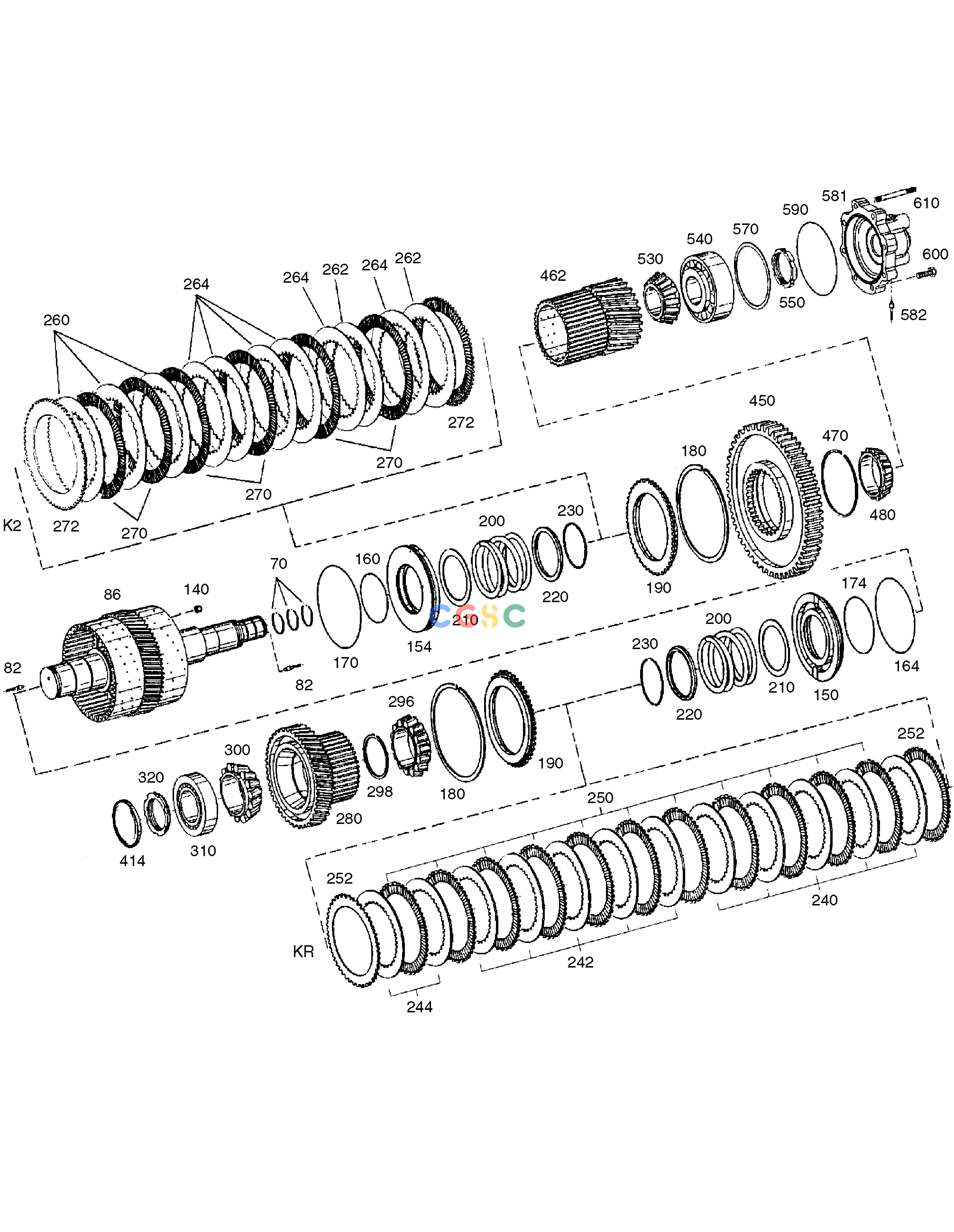 斗山零件查询COUPLING KR/K2 - TRANSMISSION MEGA 400-V (CHINA) Doosan parts catalog online