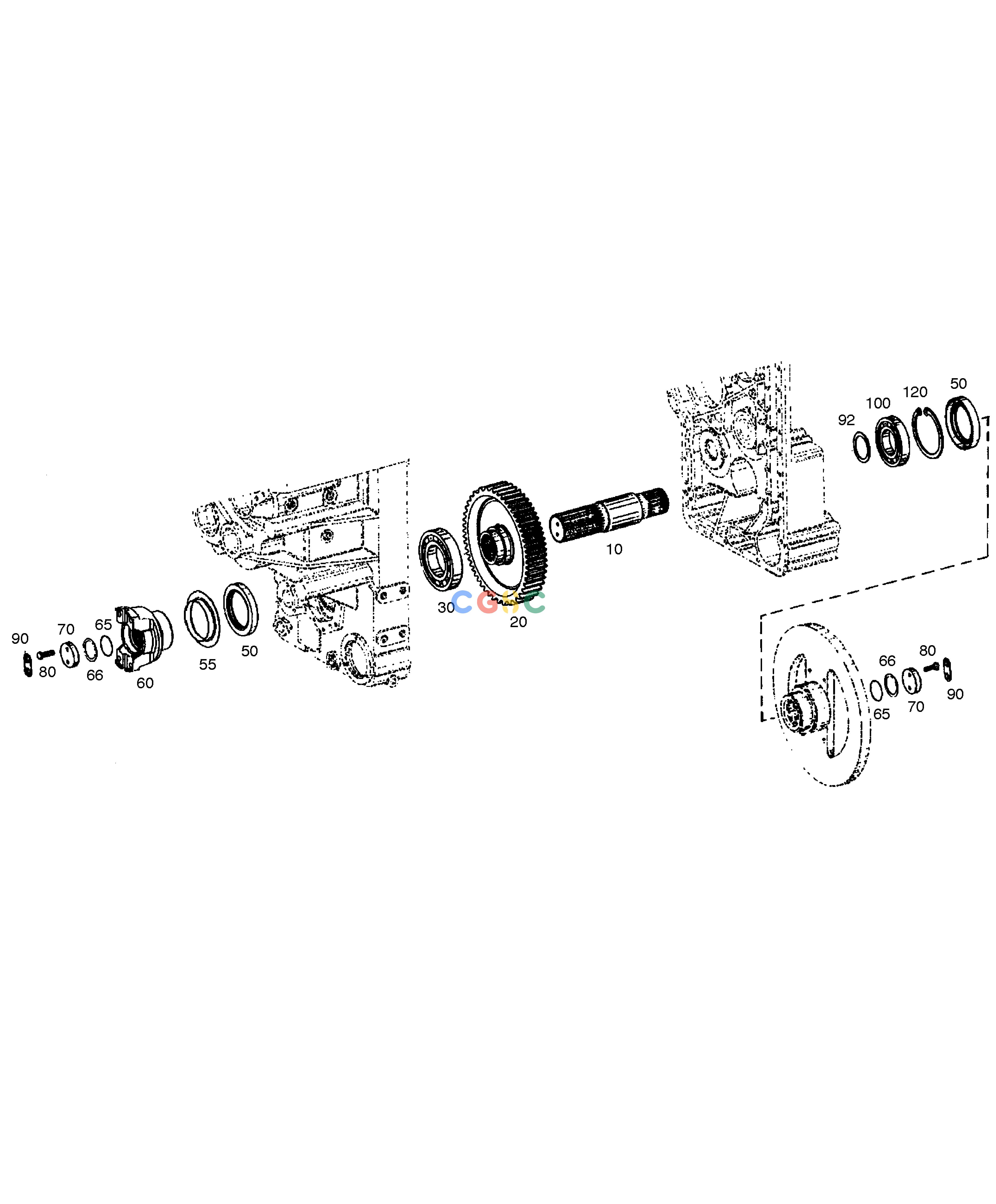 斗山零件查询OUTPUT - TRANSMISSION MEGA 400-V (CHINA) Doosan parts catalog online