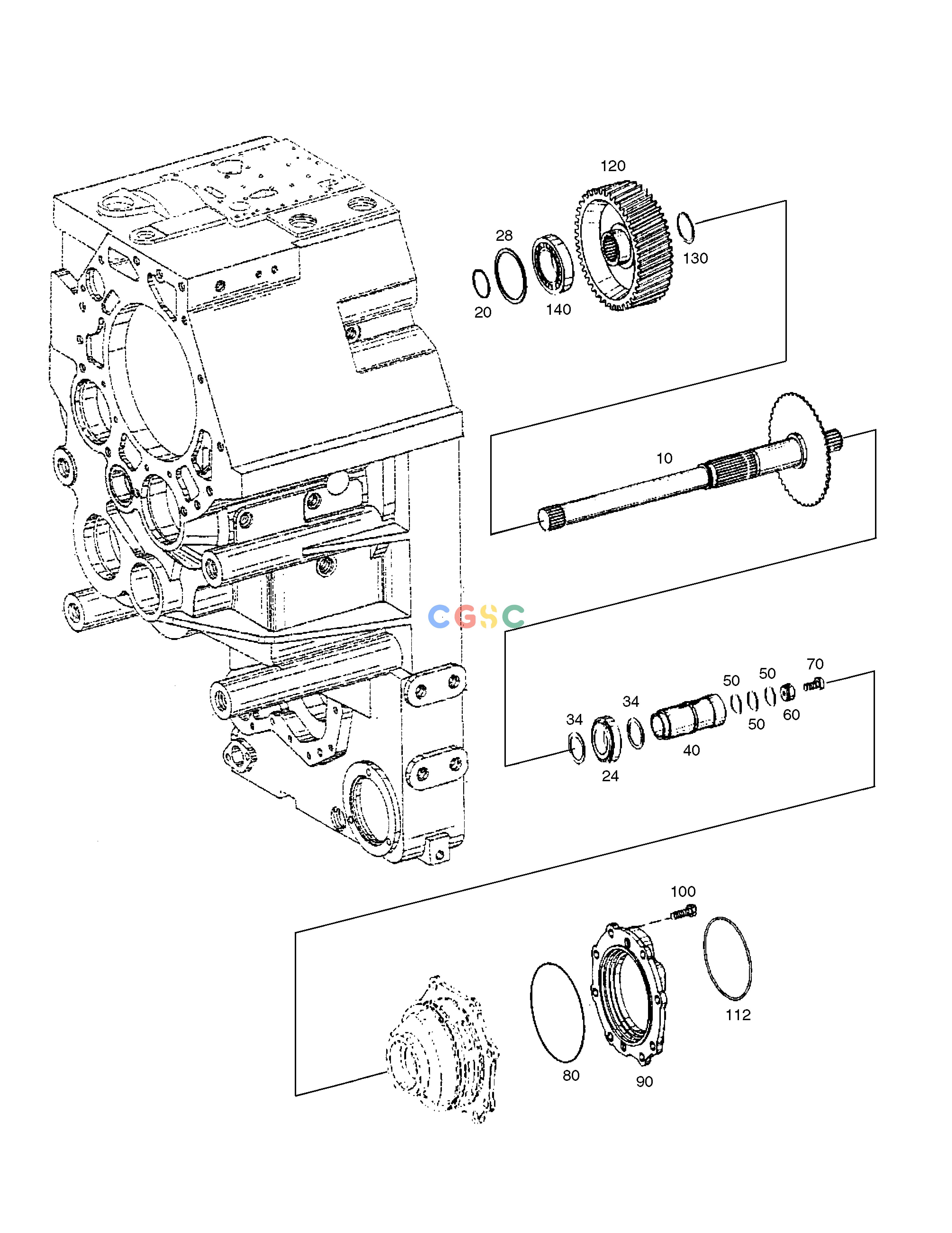 斗山零件查询POWER TAKE - OFF(1) - TRANSMISSION MEGA 400-V (CHINA) Doosan parts catalog online