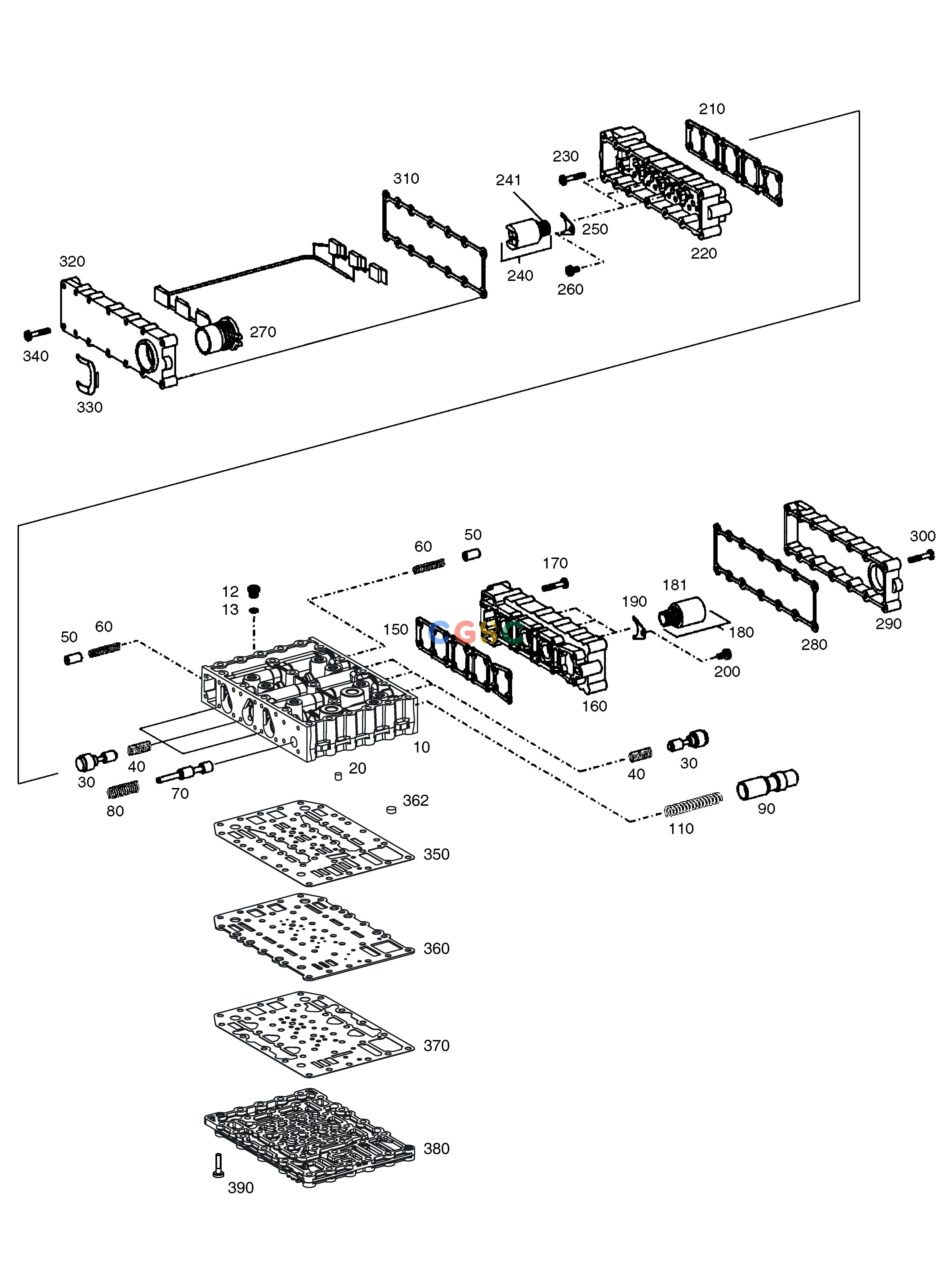 斗山零件查询GEAR SHIFT SYSTEM(2) - TRANSMISSION MEGA 400-V (CHINA) Doosan parts catalog online