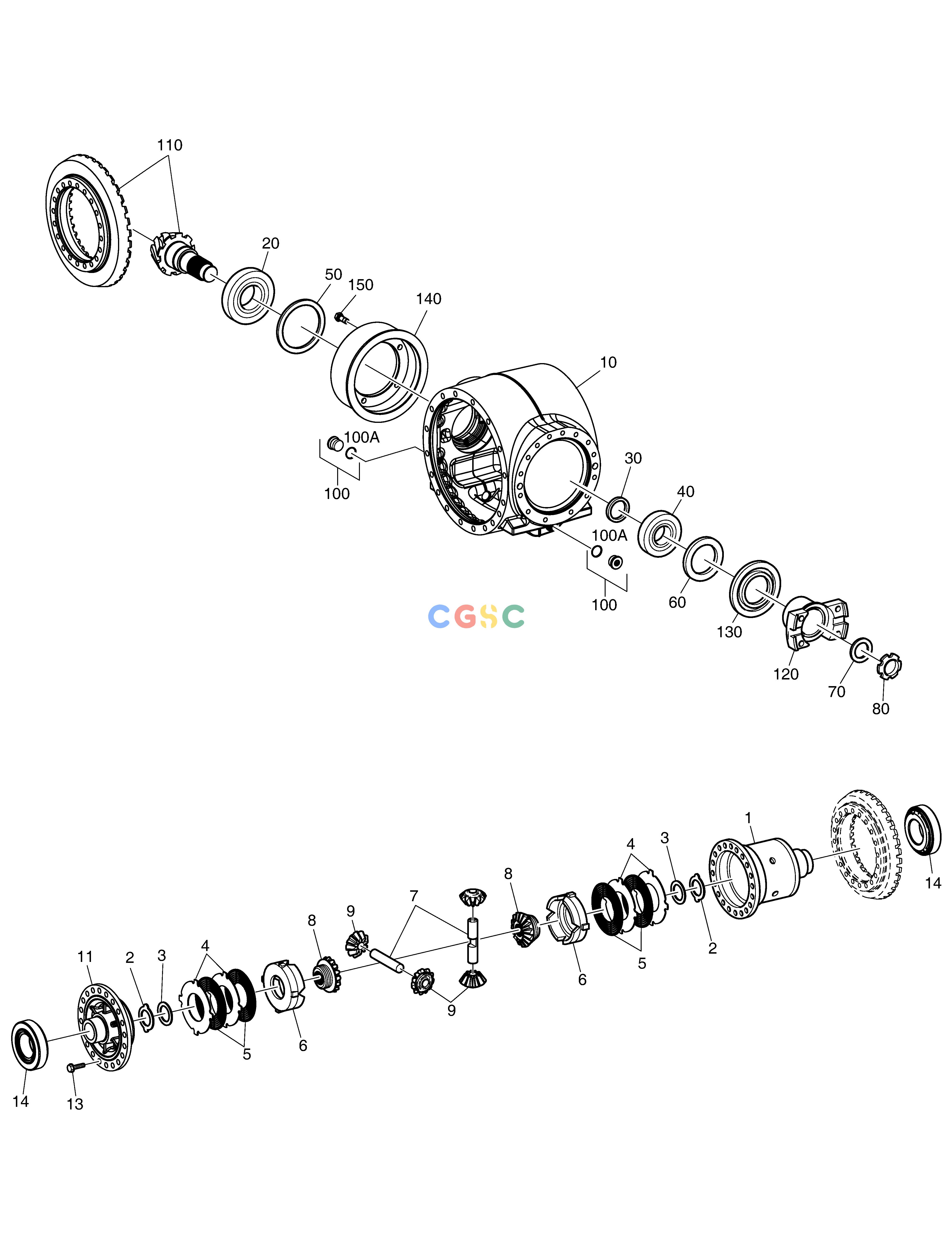 斗山零件查询DIFFERENTIAL CARRIER - REAR AXLE MEGA 400-V (CHINA) Doosan parts catalog online