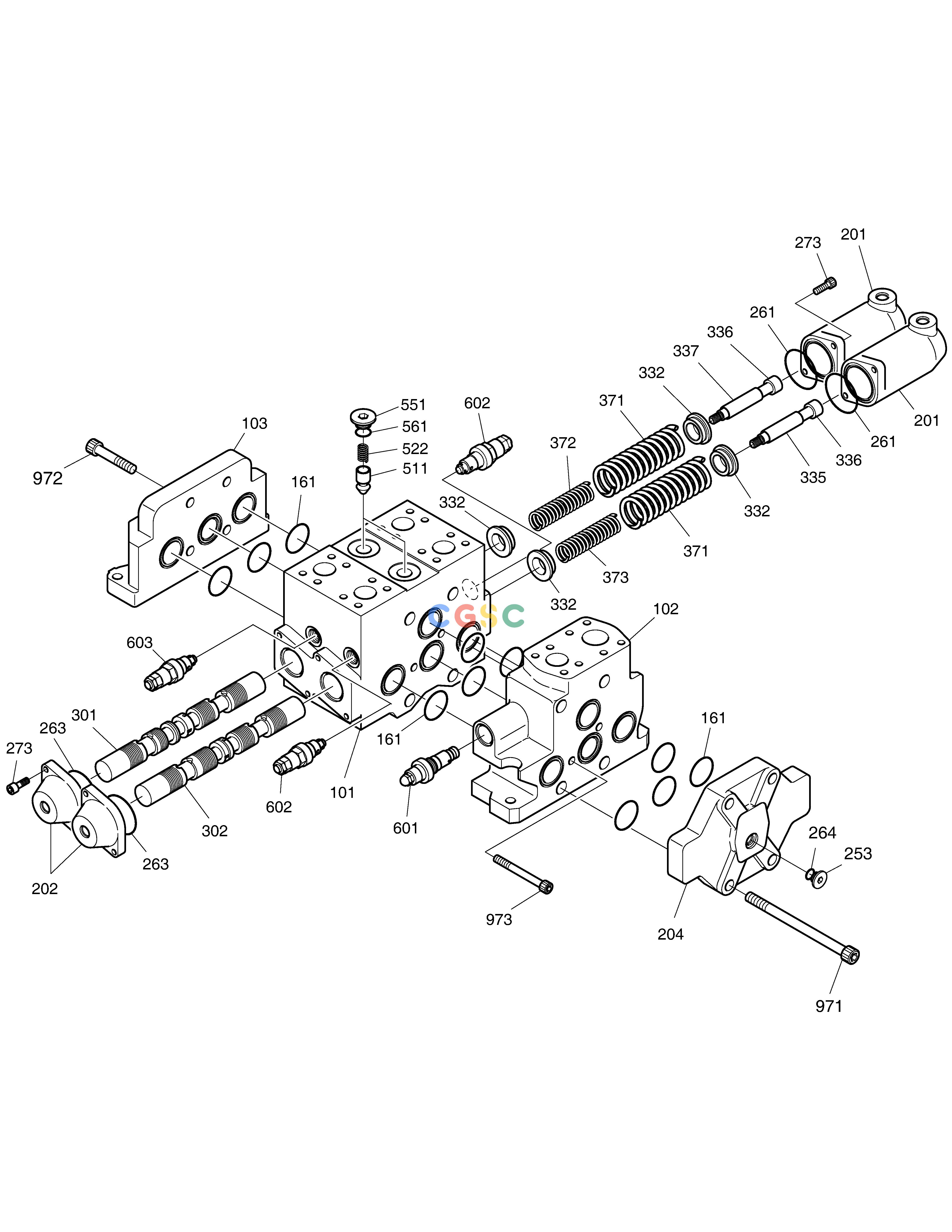 斗山零件查询CONTROL VALVE - 2SPOOL MEGA 400-V (CHINA) Doosan parts catalog online