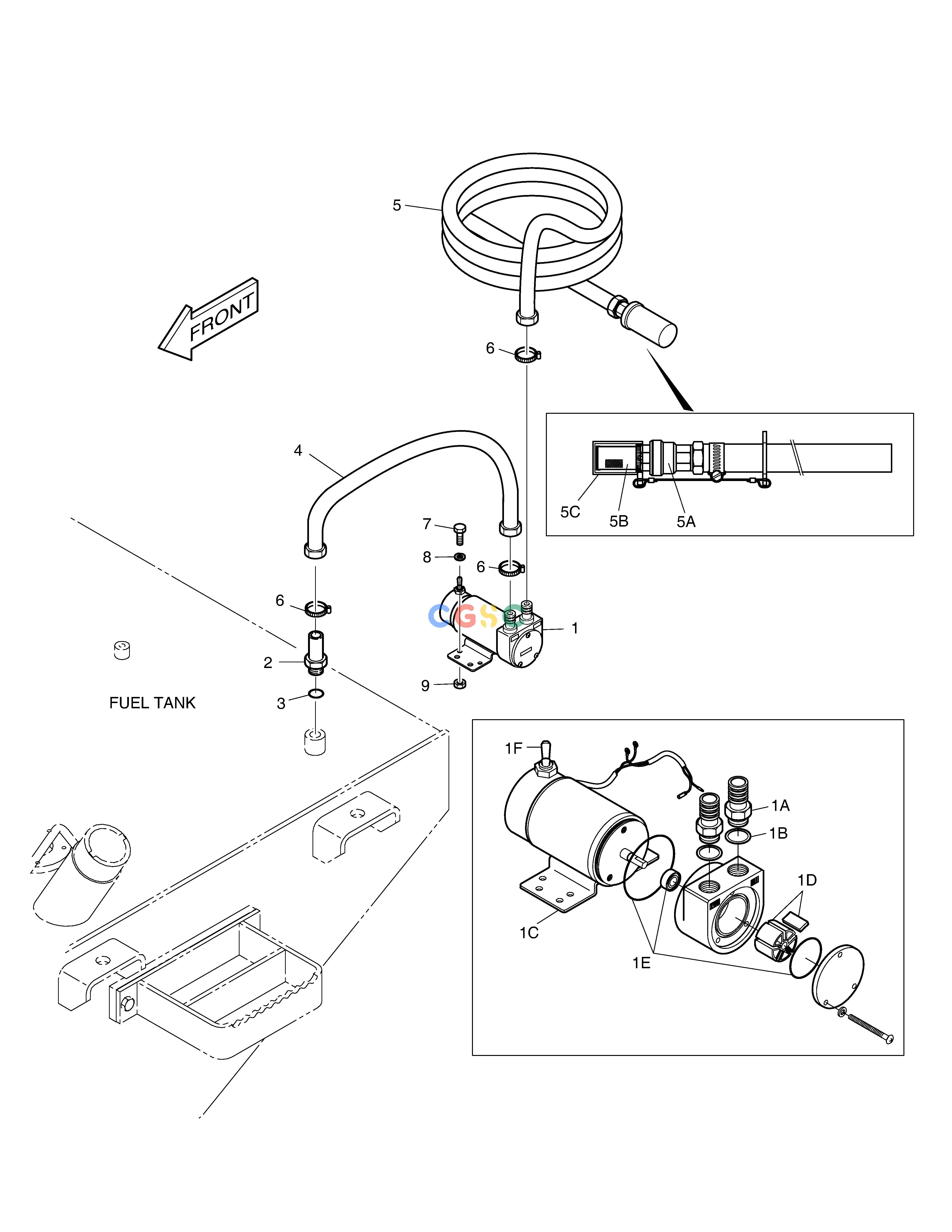 斗山零件查询FUEL FILLER PUMP MEGA 400-V (CHINA) Doosan parts catalog online