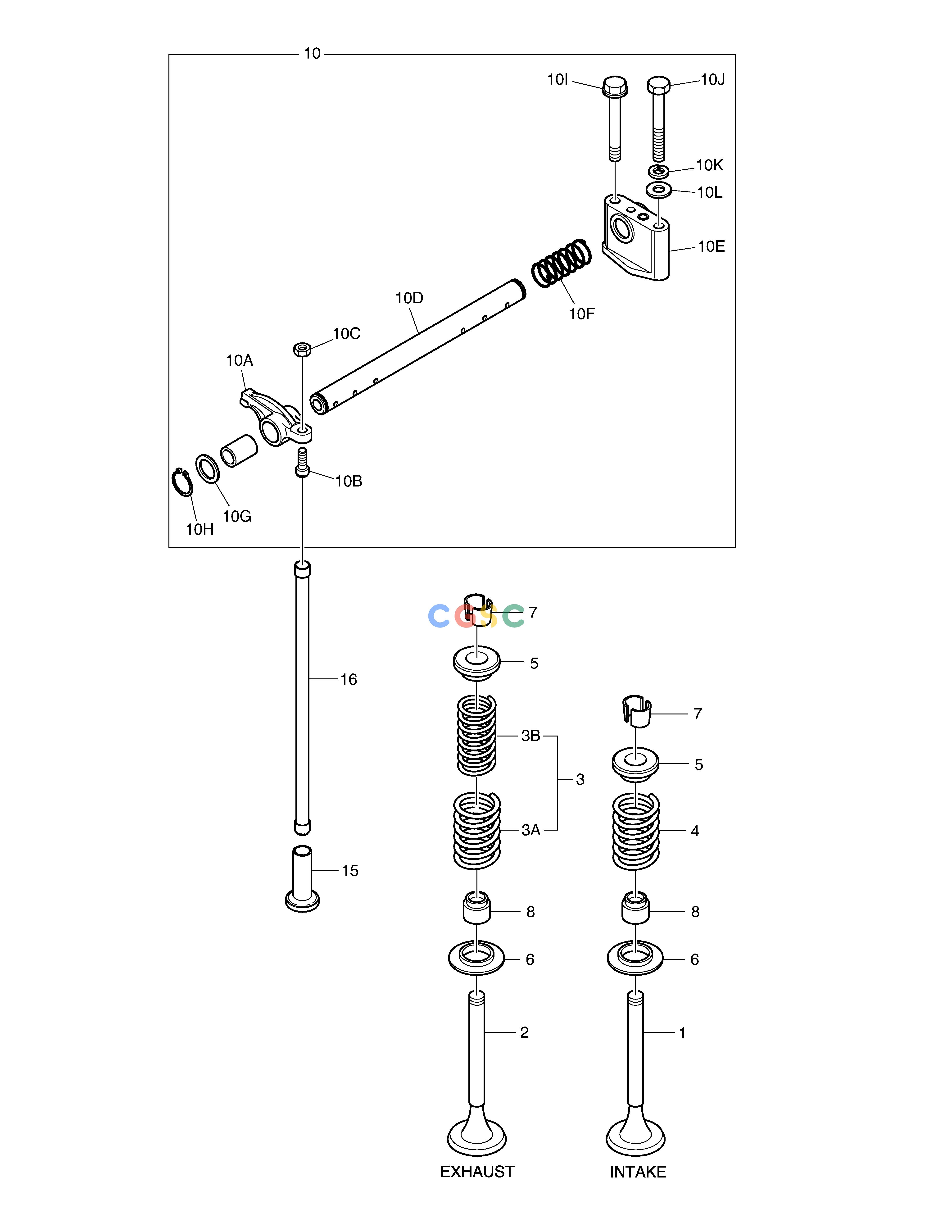 斗山零件查询VALVE & ROCKER ARM DL250A Doosan parts catalog online
