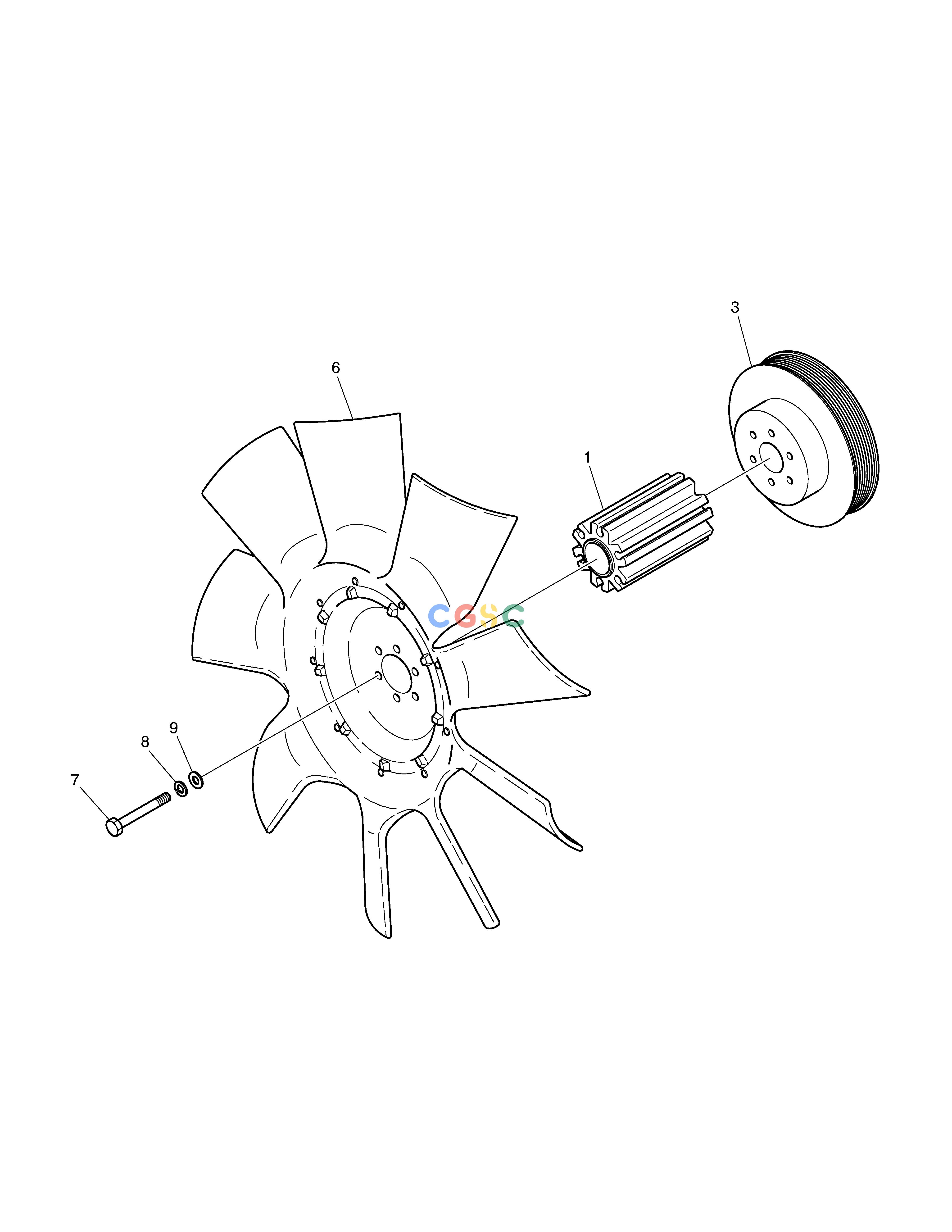 斗山零件查询COOLING FAN DL250A Doosan parts catalog online