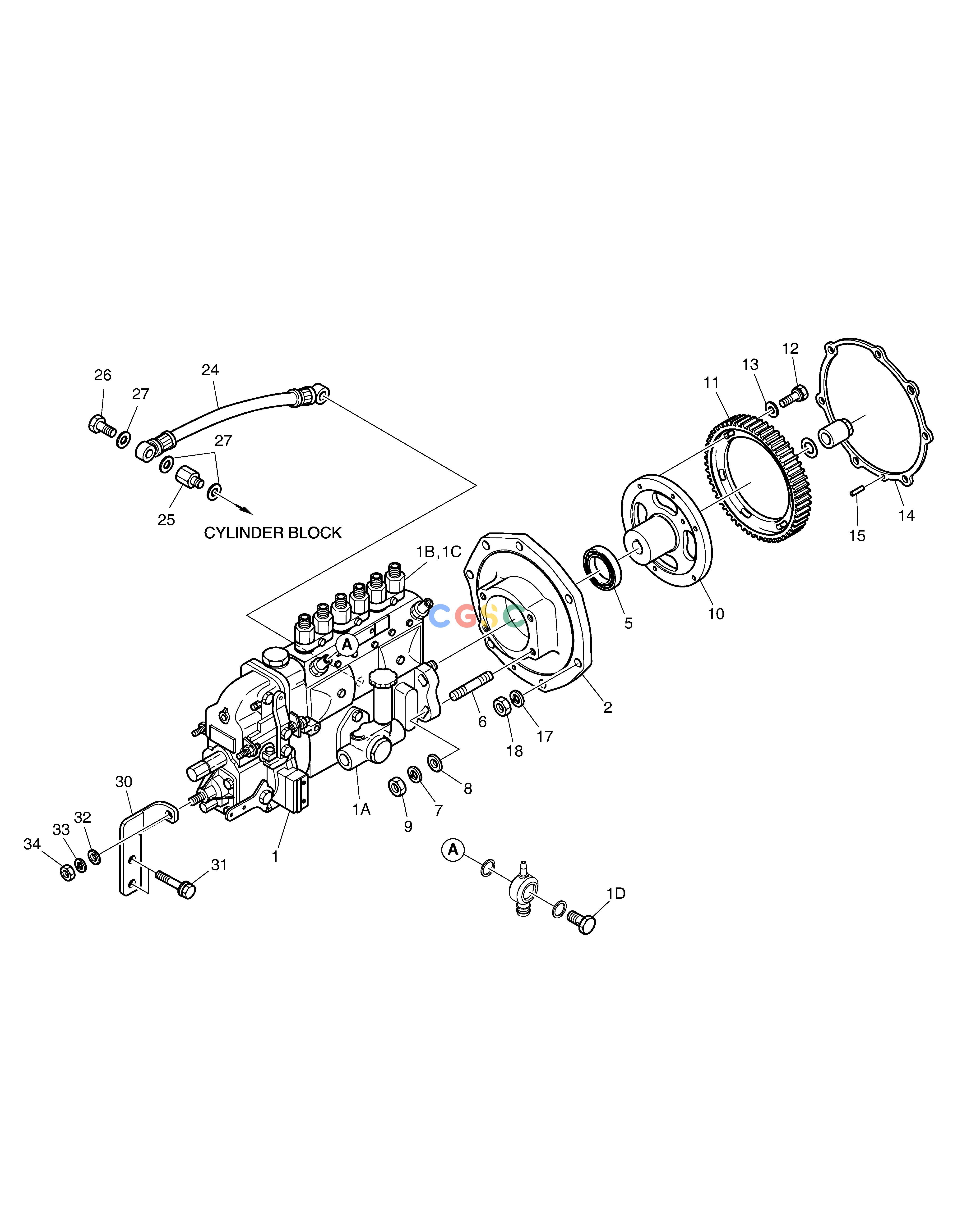 斗山零件查询INJECTION PUMP DL250A Doosan parts catalog online
