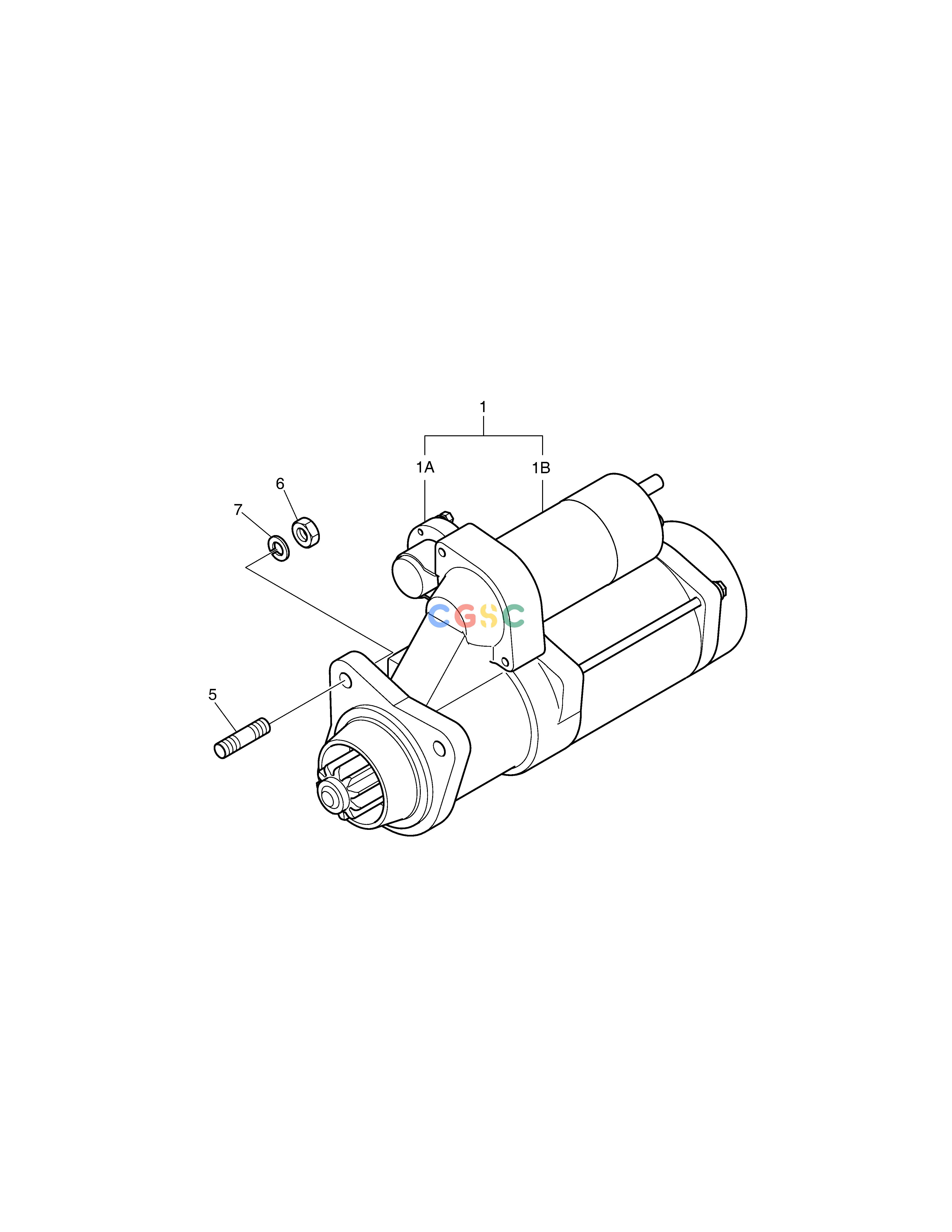 斗山零件查询STARTER DL250A Doosan parts catalog online