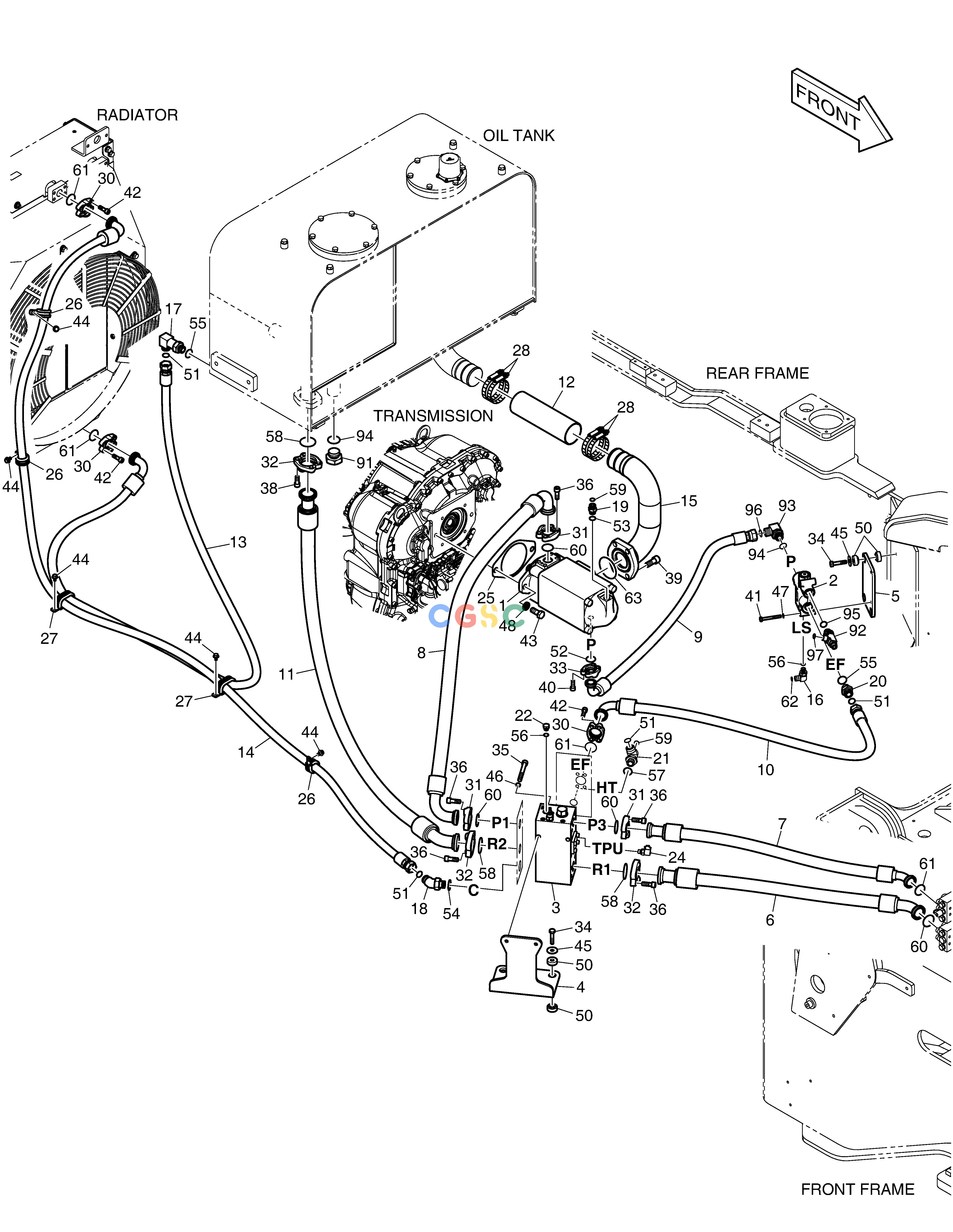 斗山零件查询MAIN PIPING DL250A Doosan parts catalog online