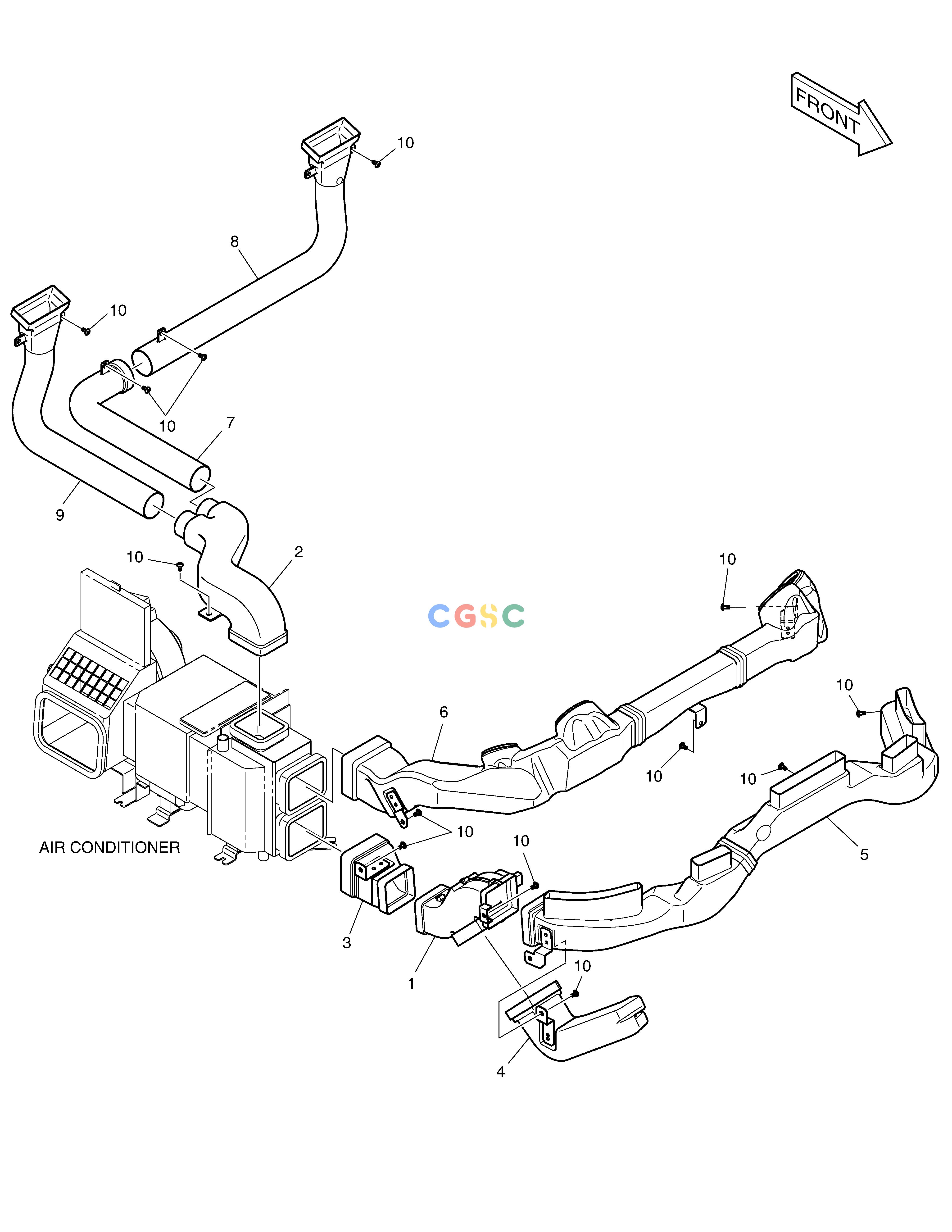 斗山零件查询DUCT ASS'Y DL250A Doosan parts catalog online