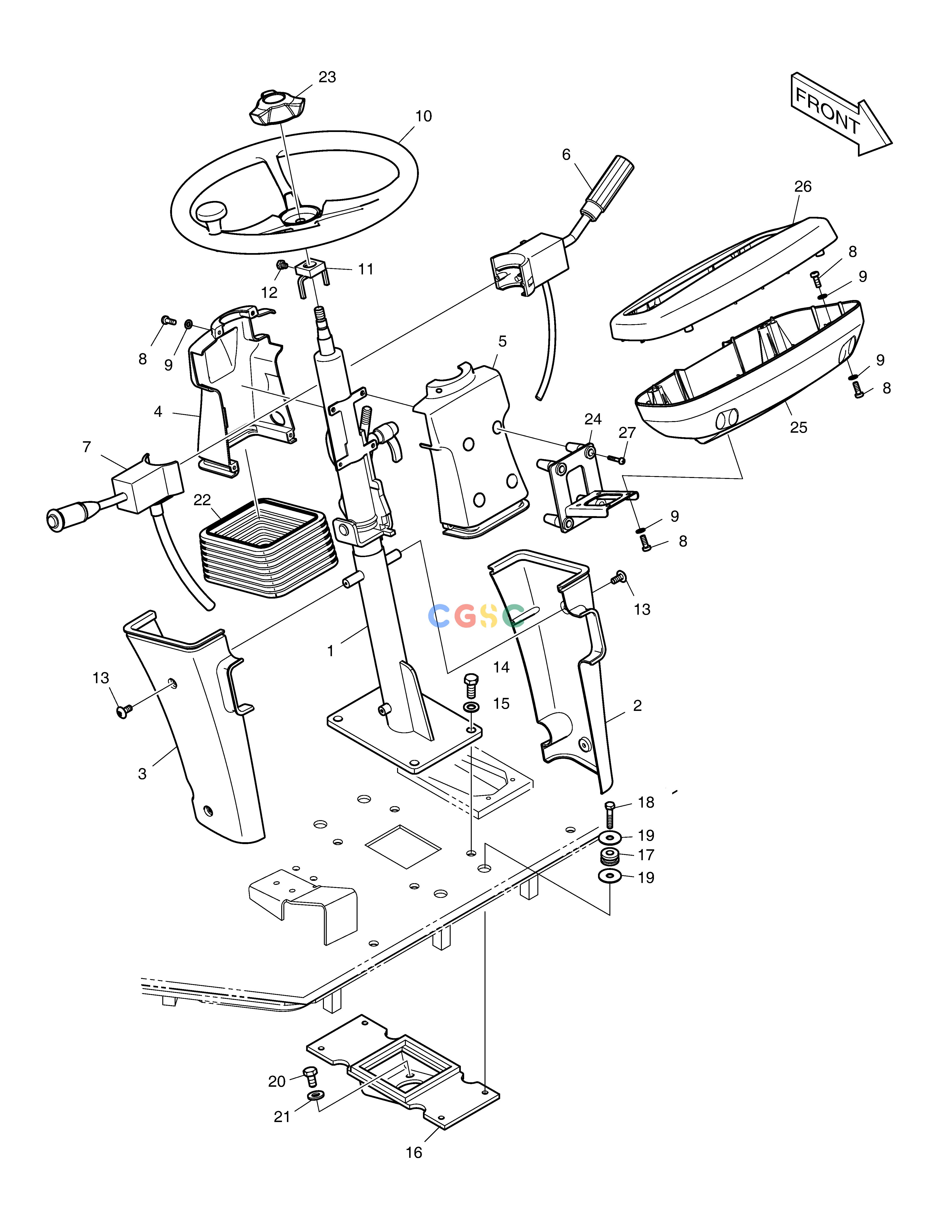 斗山零件查询STEERING ASS'Y DL250A Doosan parts catalog online