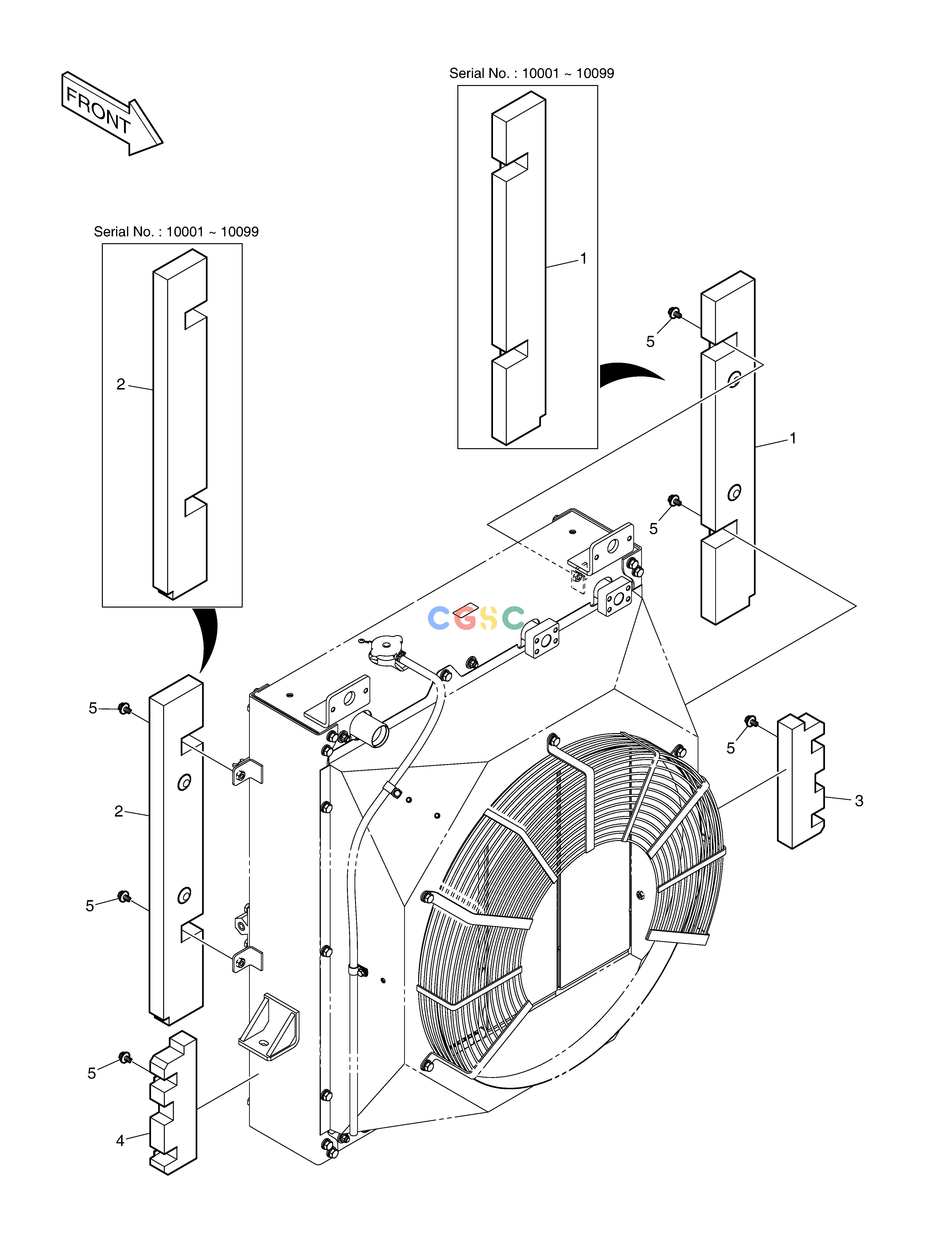 斗山零件查询BAFFLE ASS'Y DL250A Doosan parts catalog online