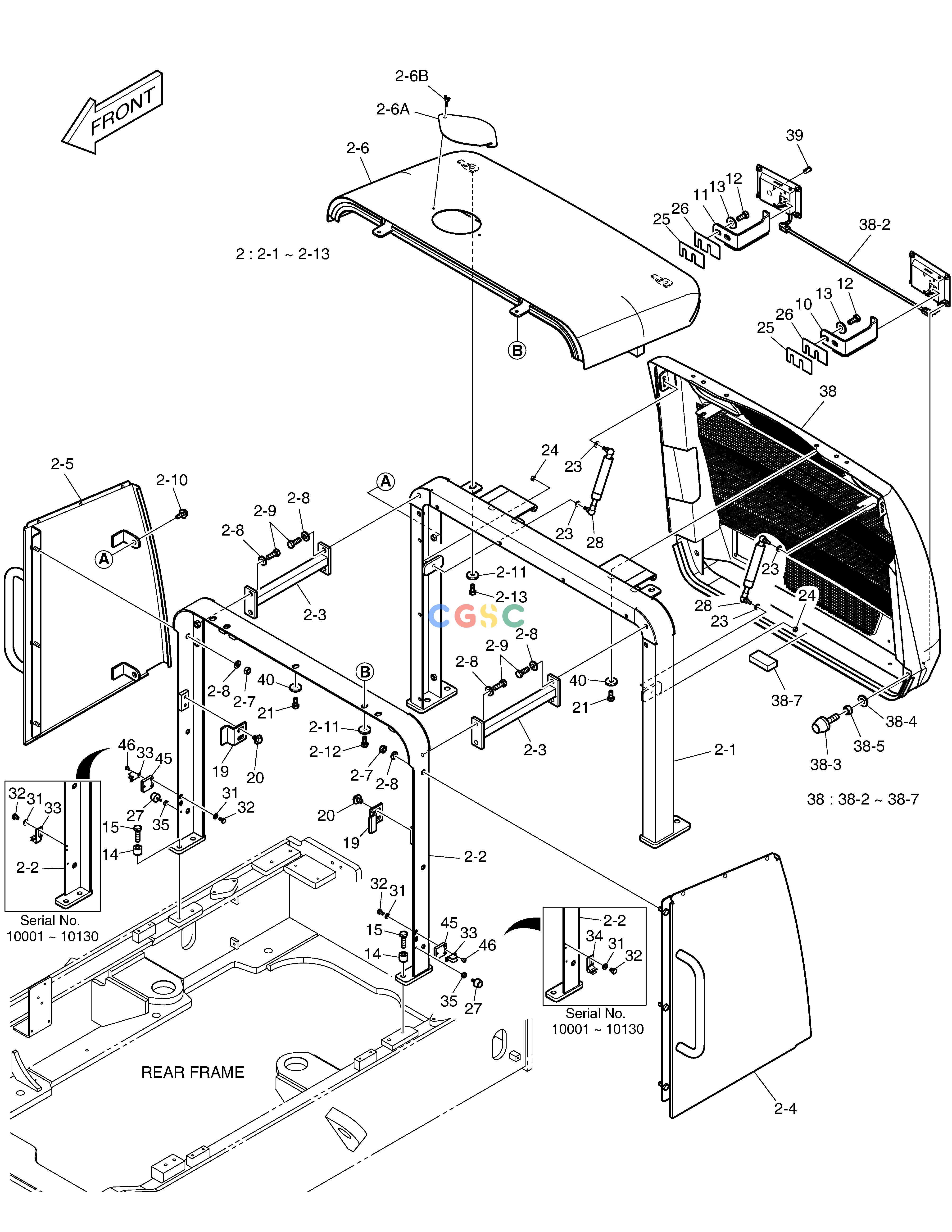 斗山零件查询RADIATOR GUARD DL250A Doosan parts catalog online