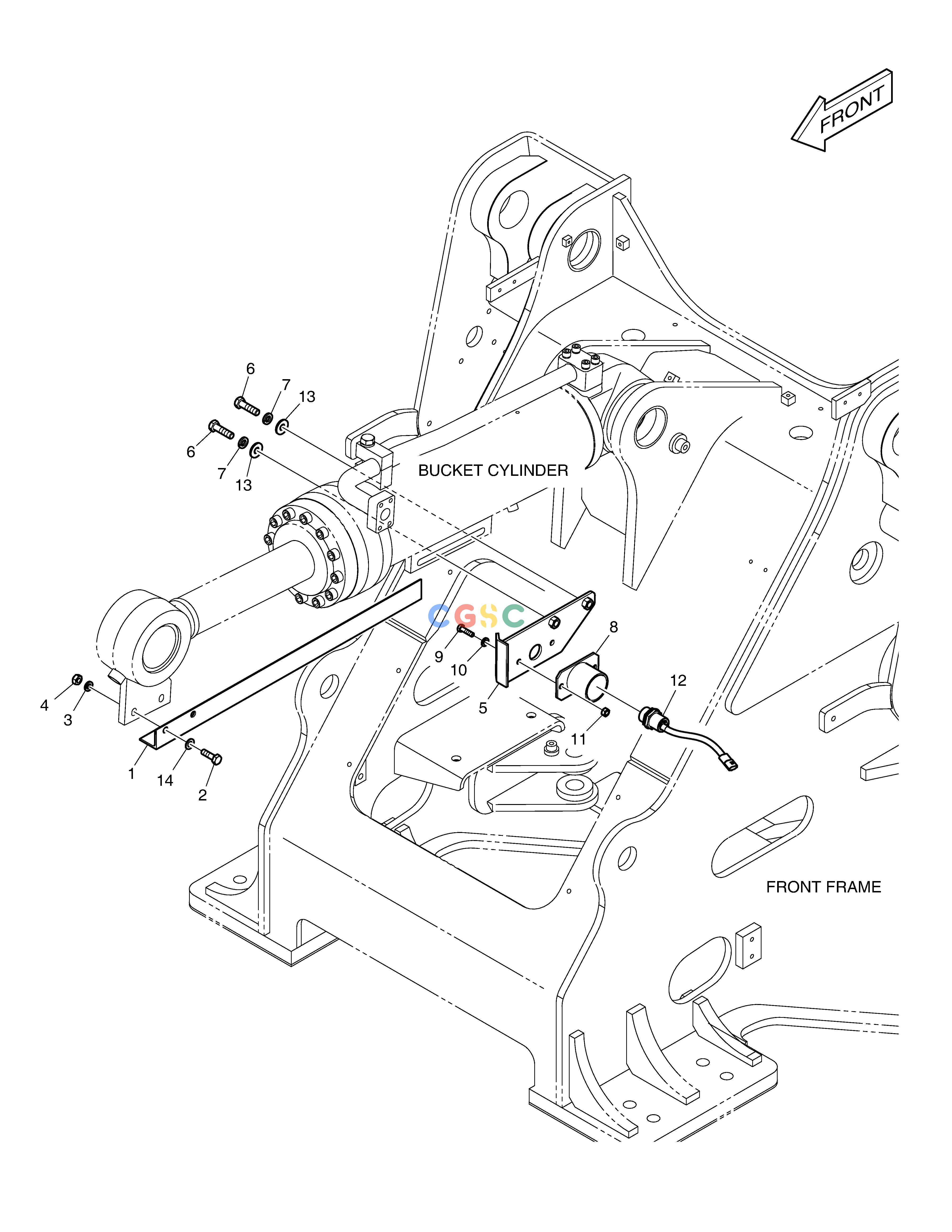 斗山零件查询RETURN TO DIG ASS'Y DL250A Doosan parts catalog online
