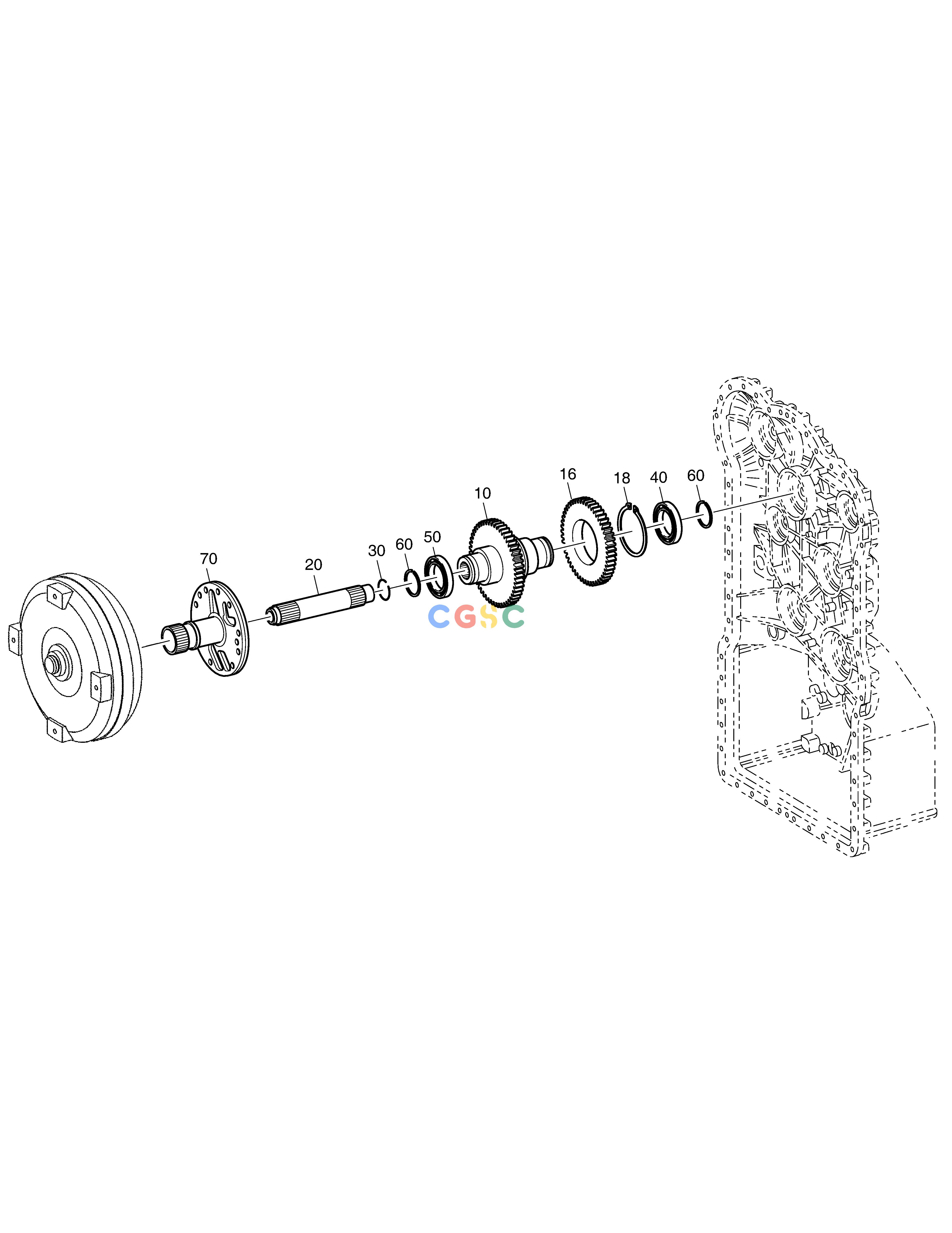 斗山零件查询INPUT - TRANSMISSION DL250A Doosan parts catalog online