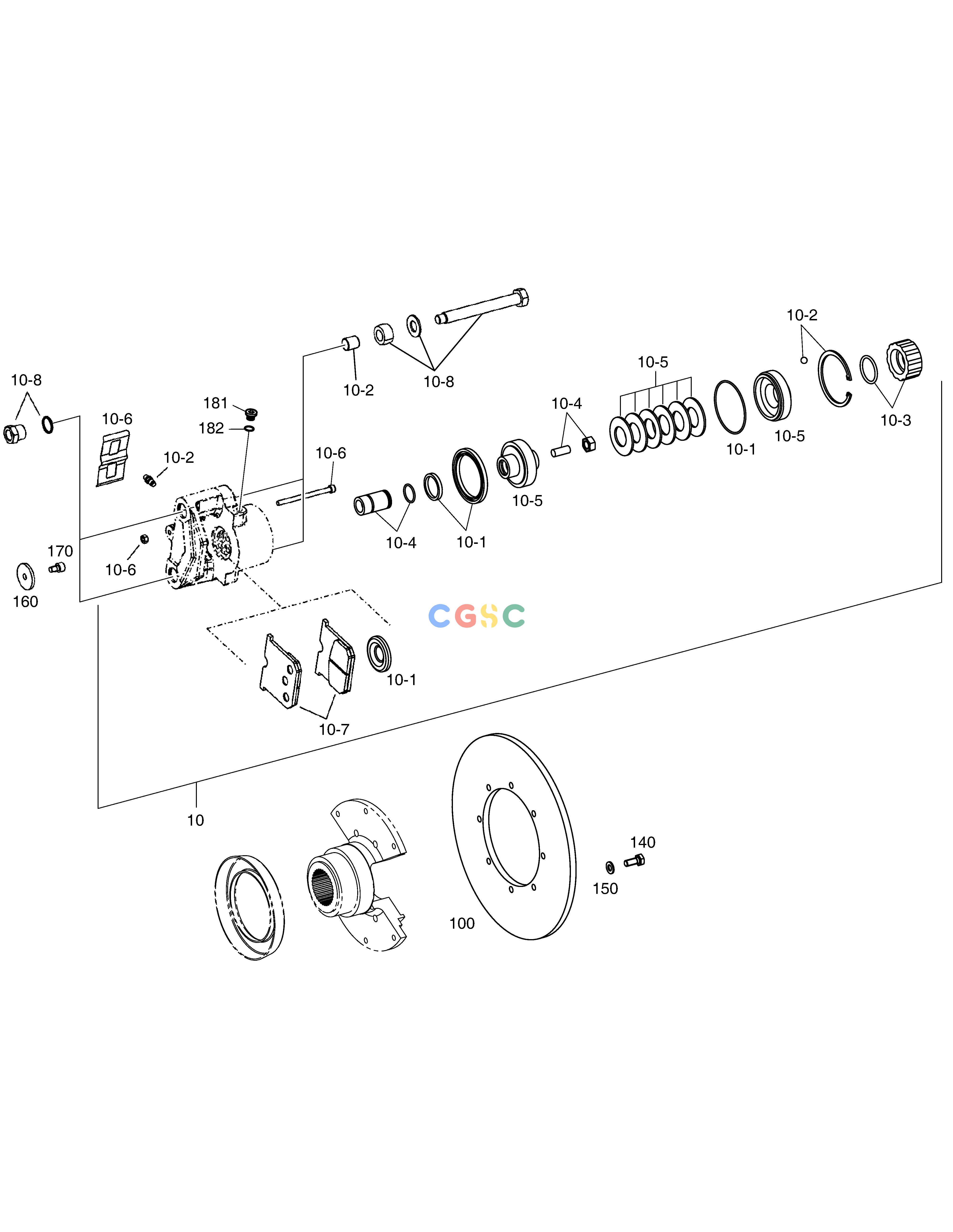 斗山零件查询PARKING BRAKE - TRANSMISSION DL250A Doosan parts catalog online