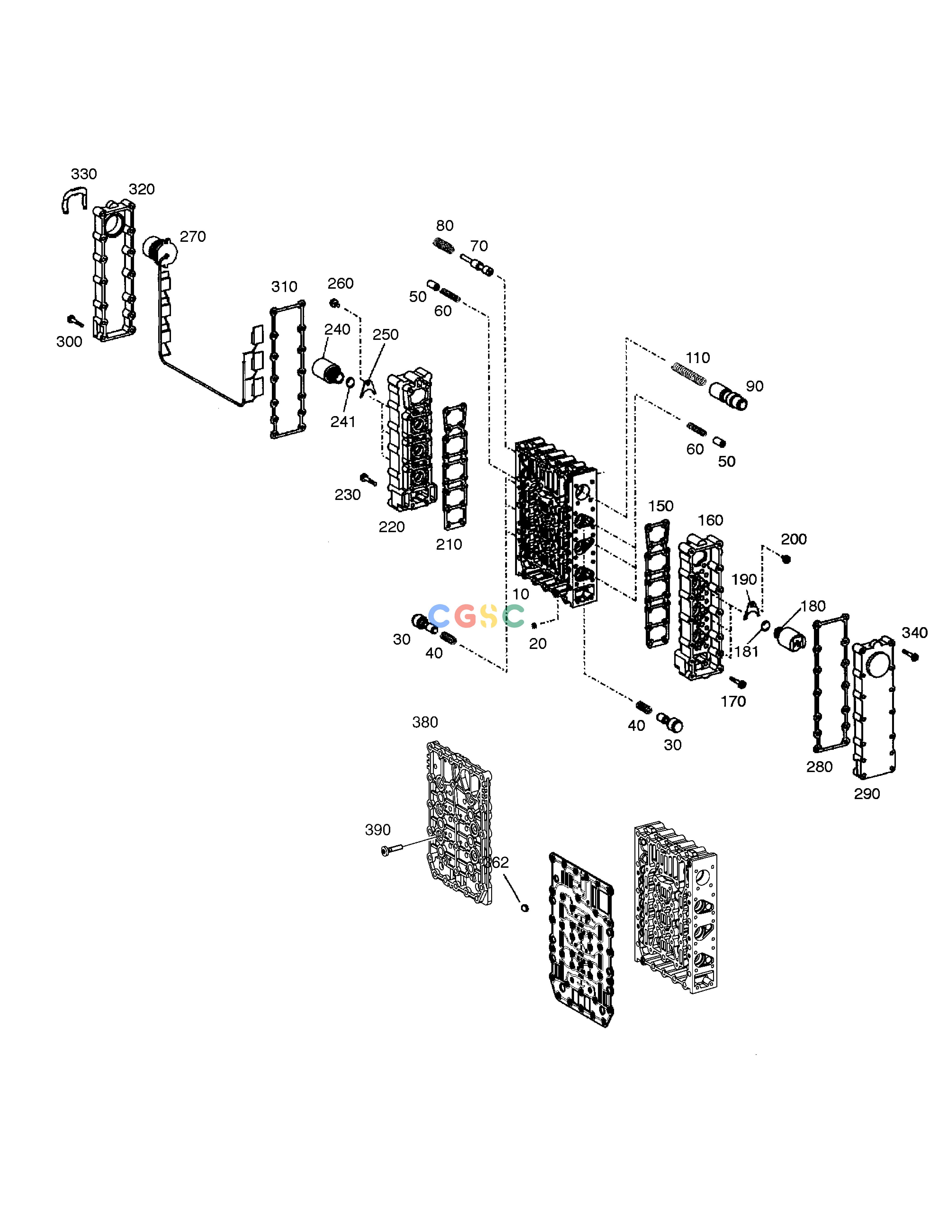 斗山零件查询GEAR SHIFT SYSTEM(2) - TRANSMISSION DL250A Doosan parts catalog online