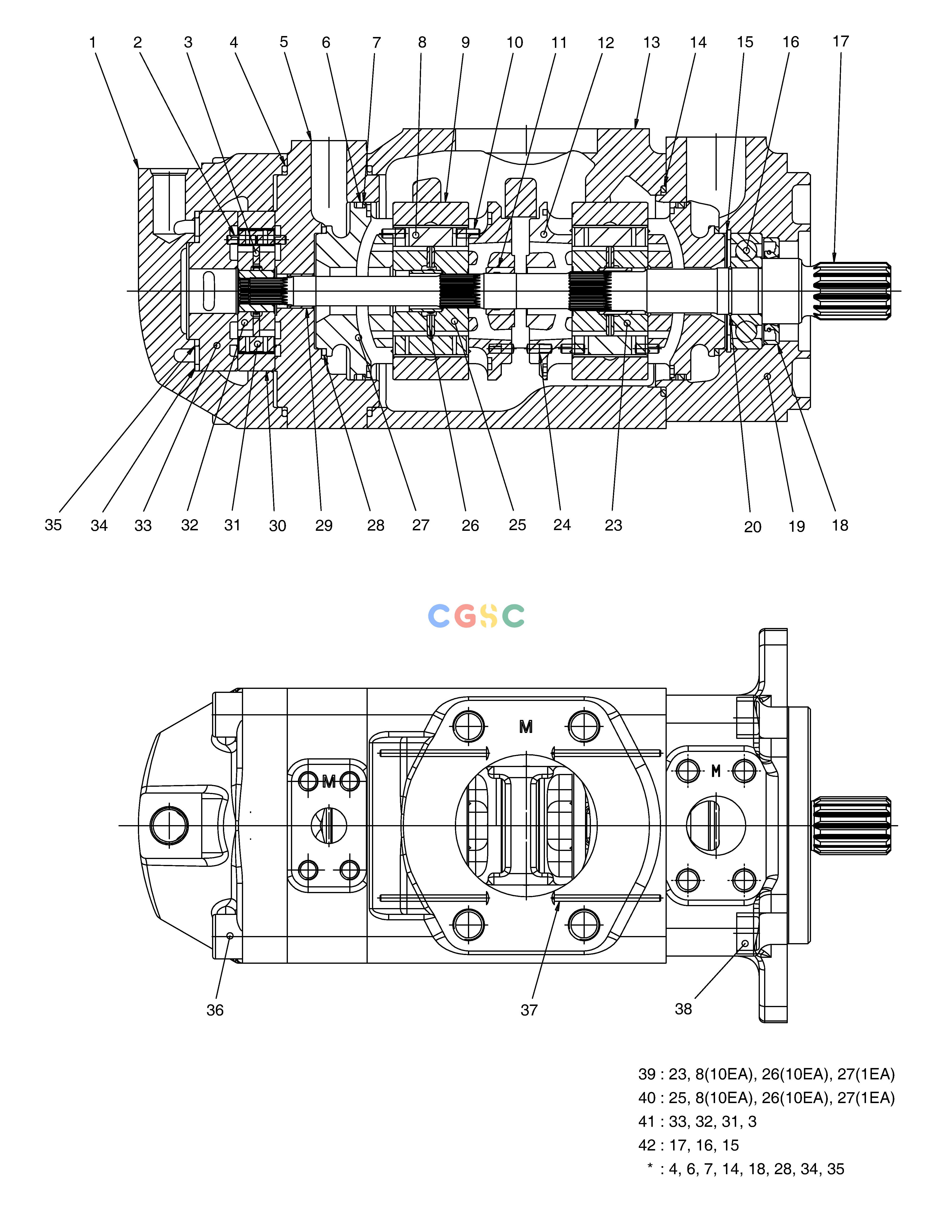 斗山零件查询MAIN PUMP DL250A Doosan parts catalog online