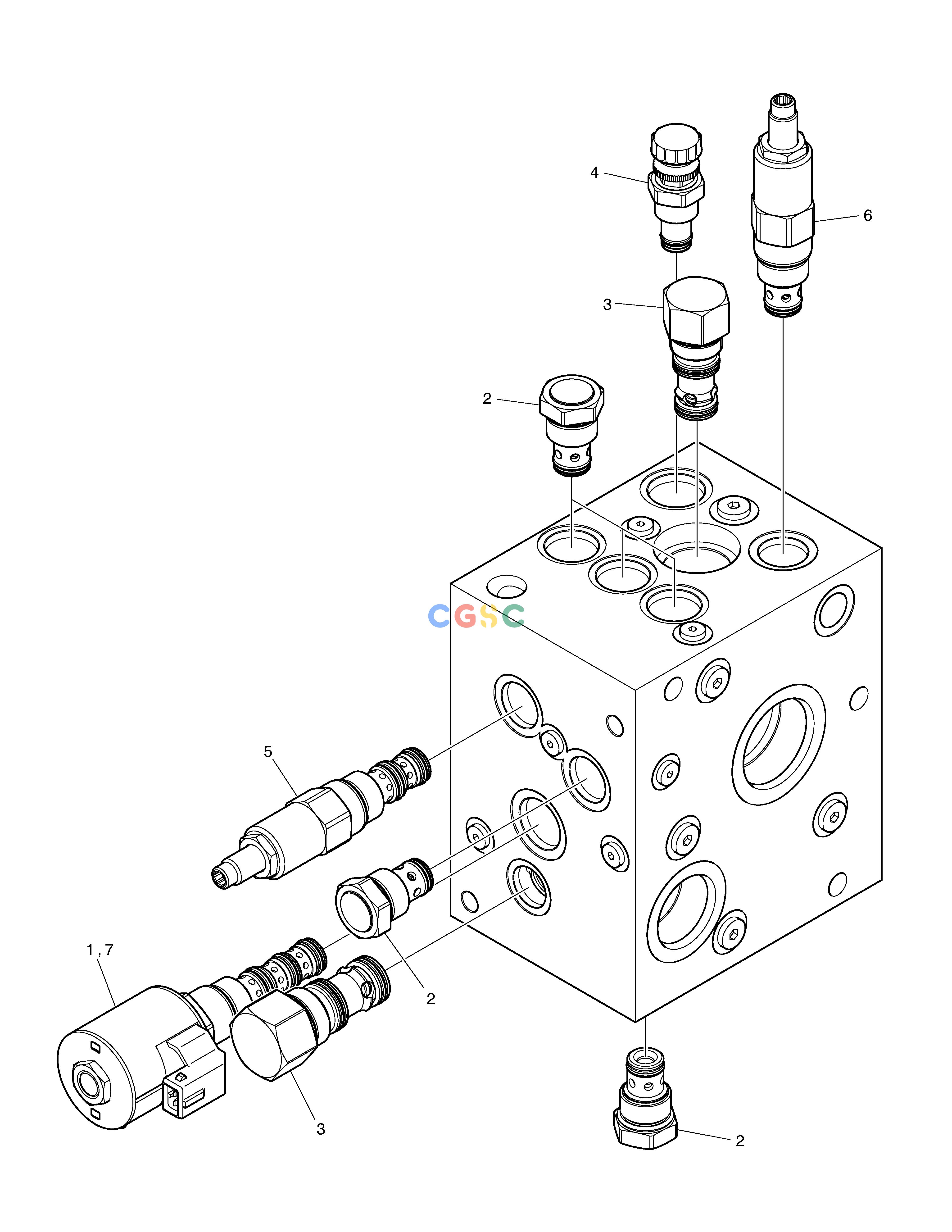 斗山零件查询SHOCKLESS VALVE - LIS DL250A Doosan parts catalog online