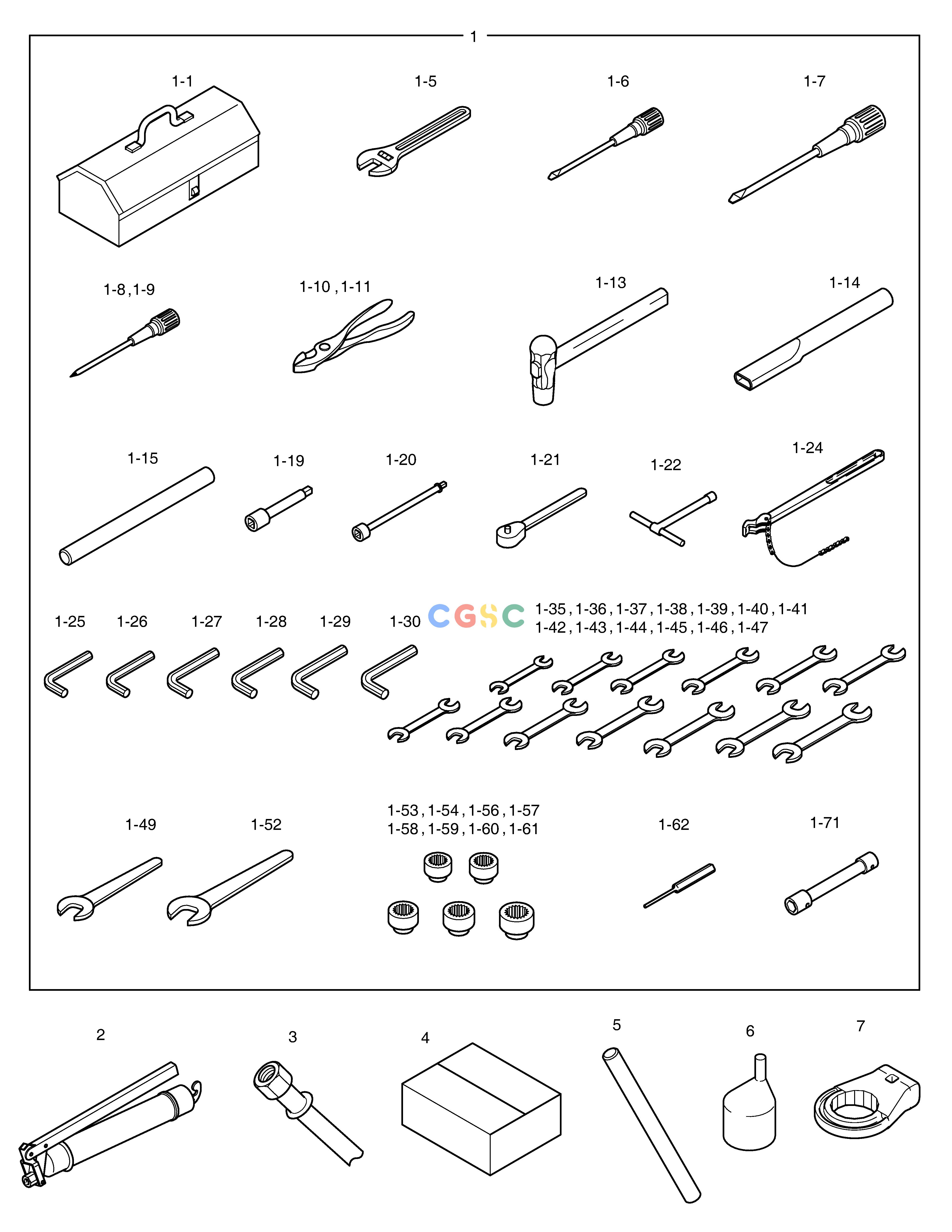 斗山零件查询TOOL DL250A Doosan parts catalog online