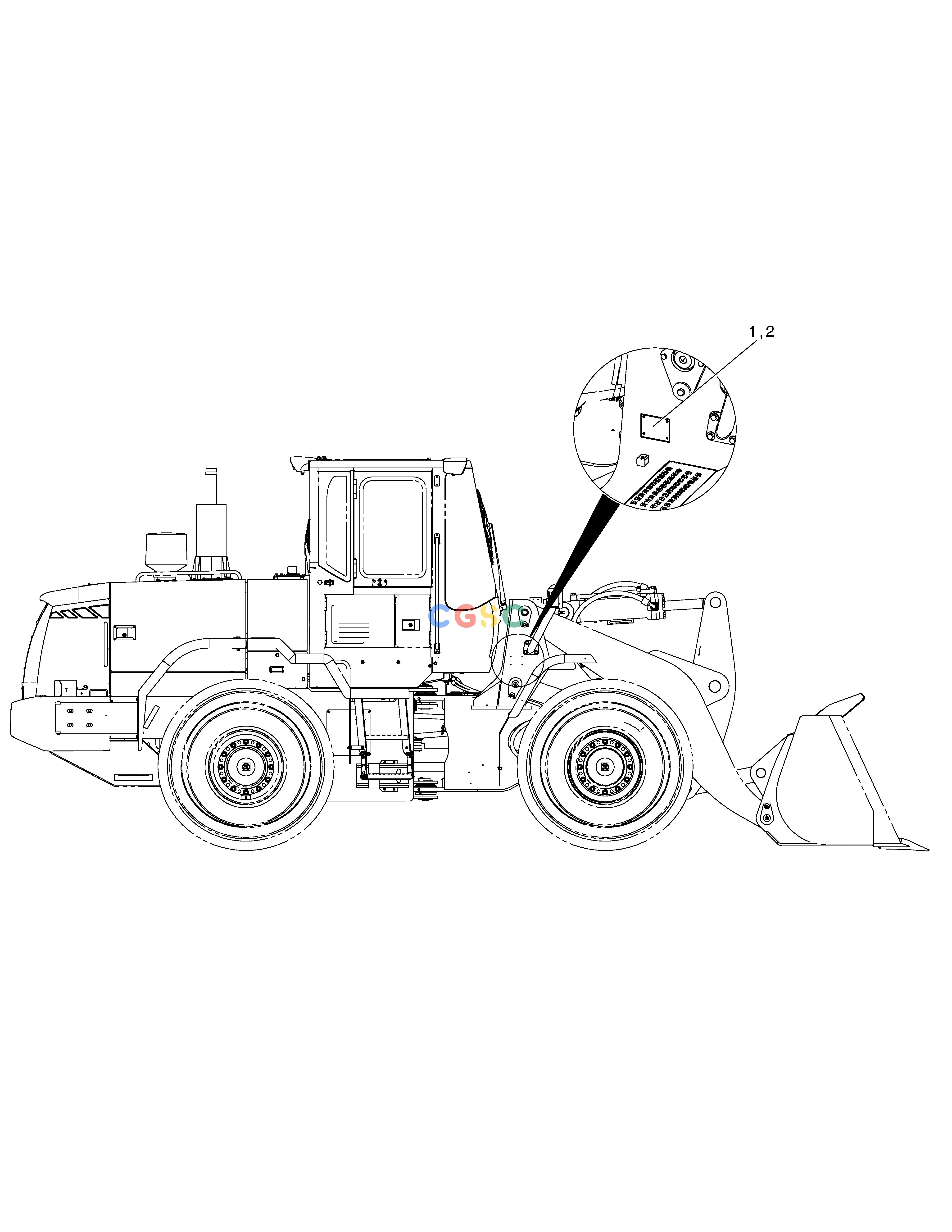 斗山零件查询DECAL - SERIAL DL250A Doosan parts catalog online