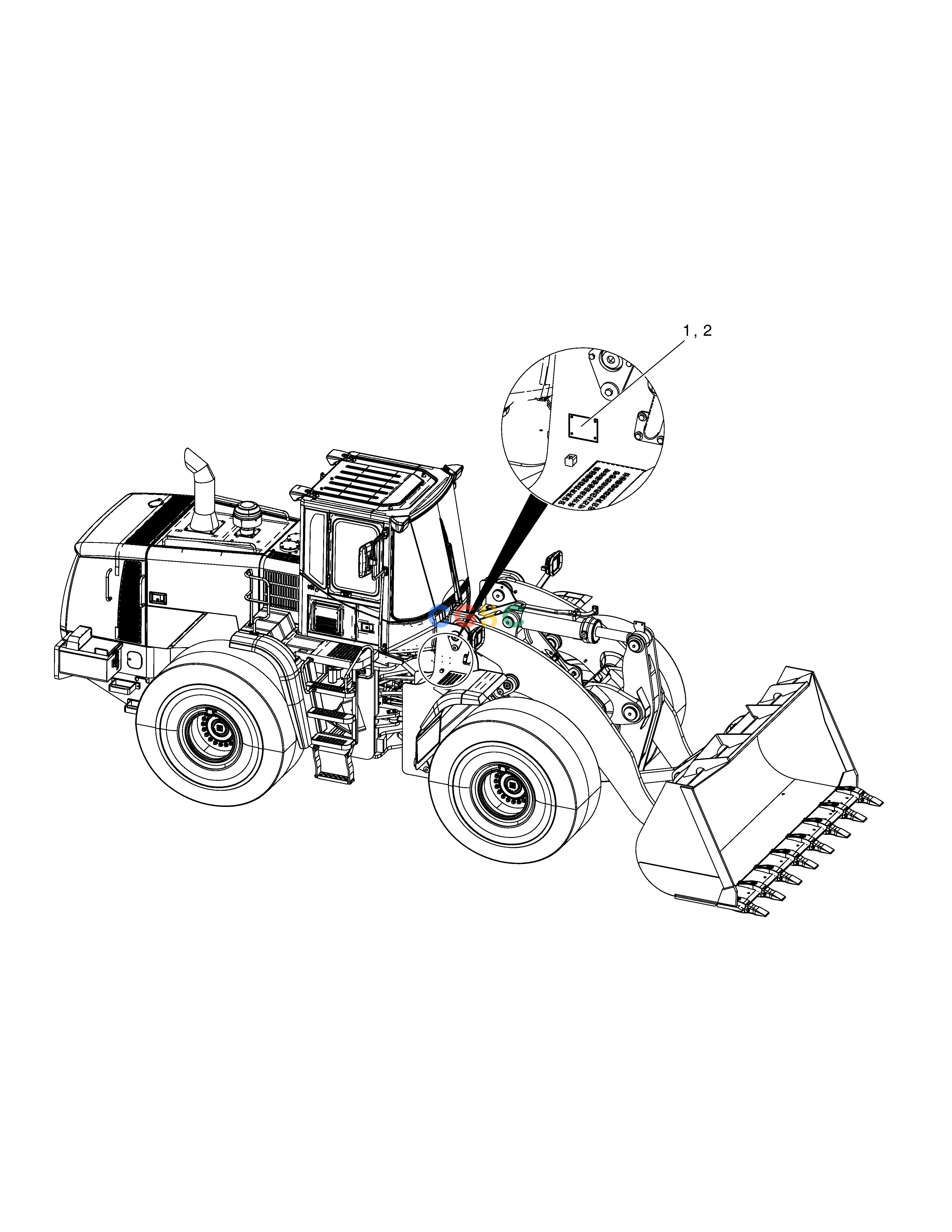 斗山零件查询DECAL - SERIAL(SYRIA) DL250A Doosan parts catalog online
