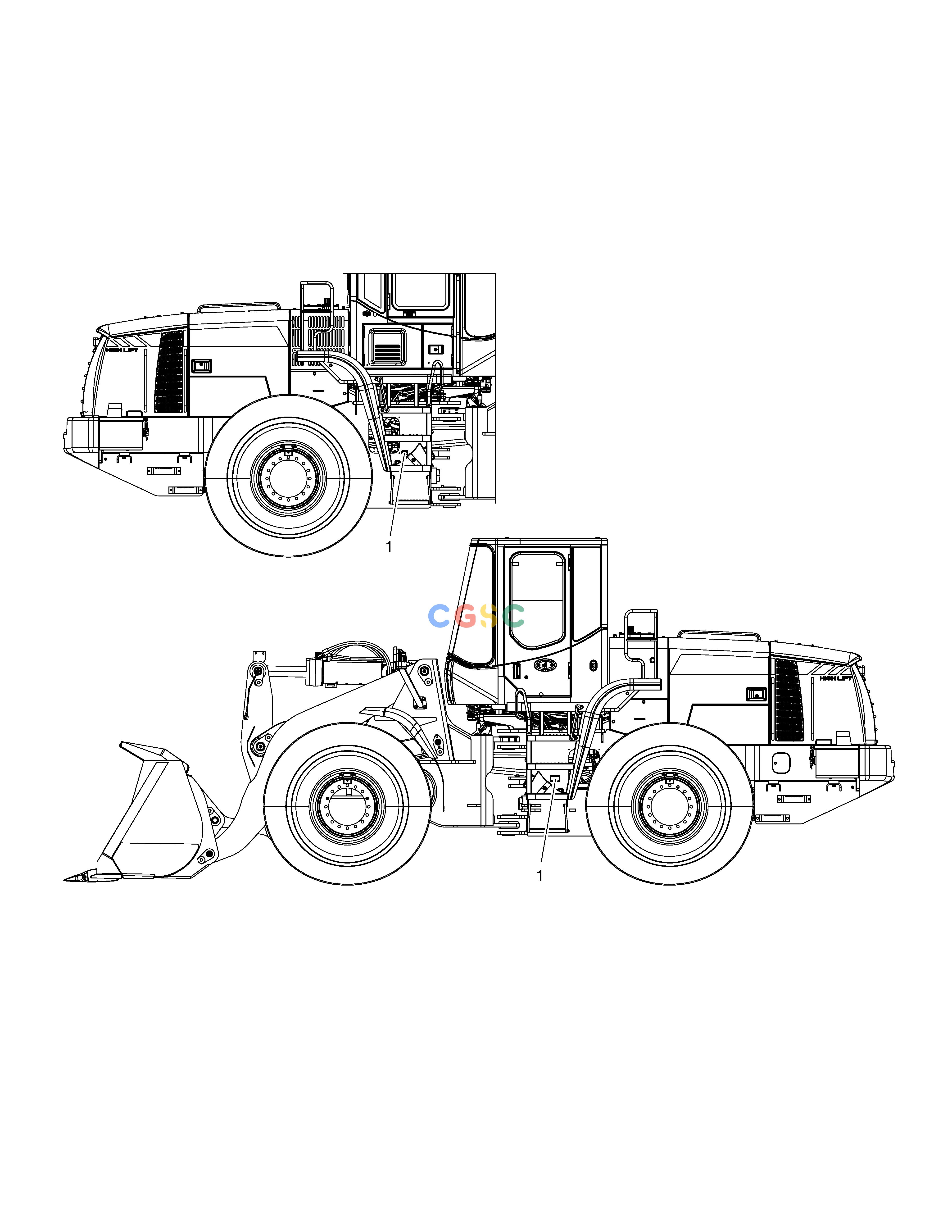 斗山零件查询DECAL - WHEEL CHOCKS DL250A Doosan parts catalog online