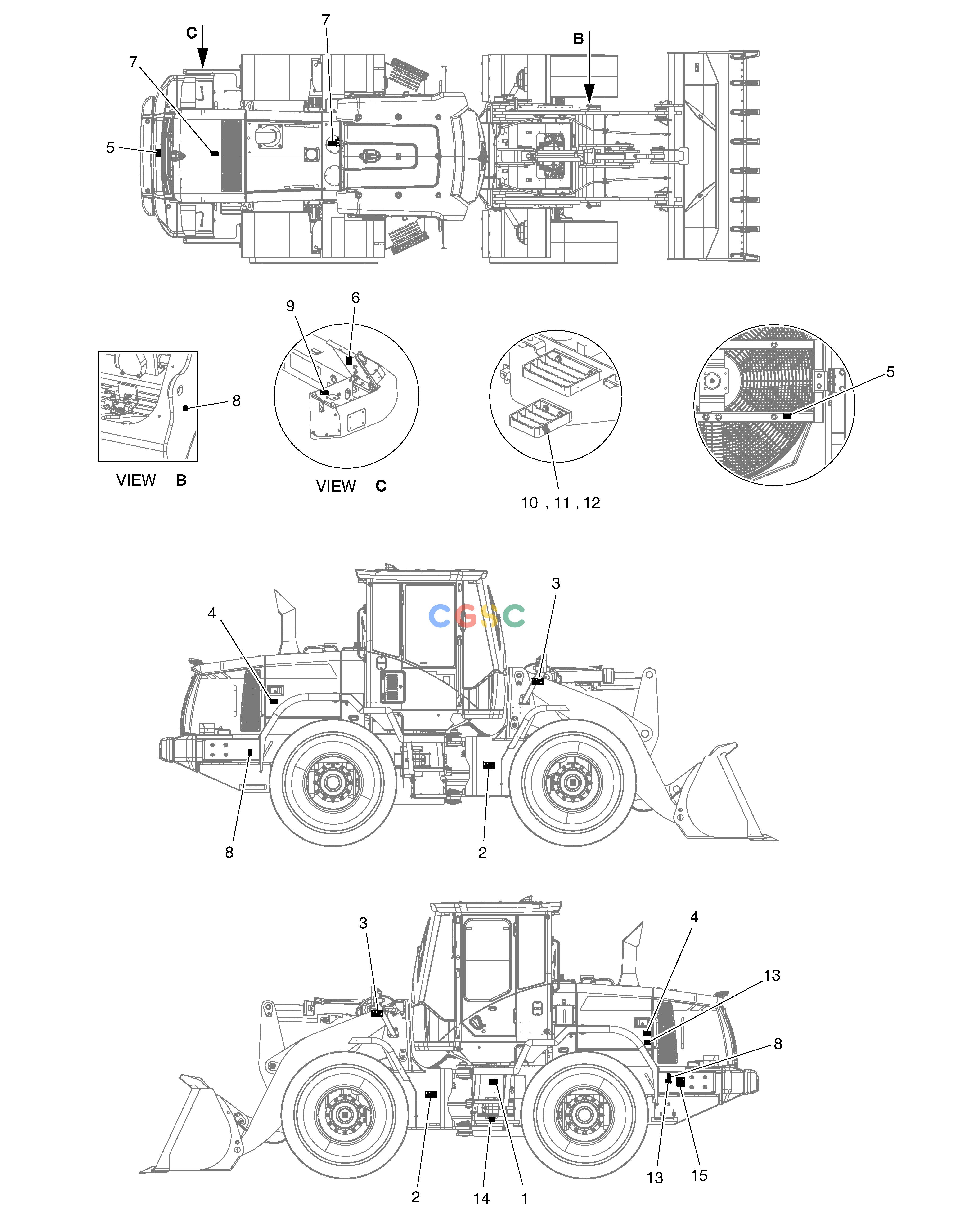 斗山零件查询DECAL - EXTERIOR DL250A Doosan parts catalog online