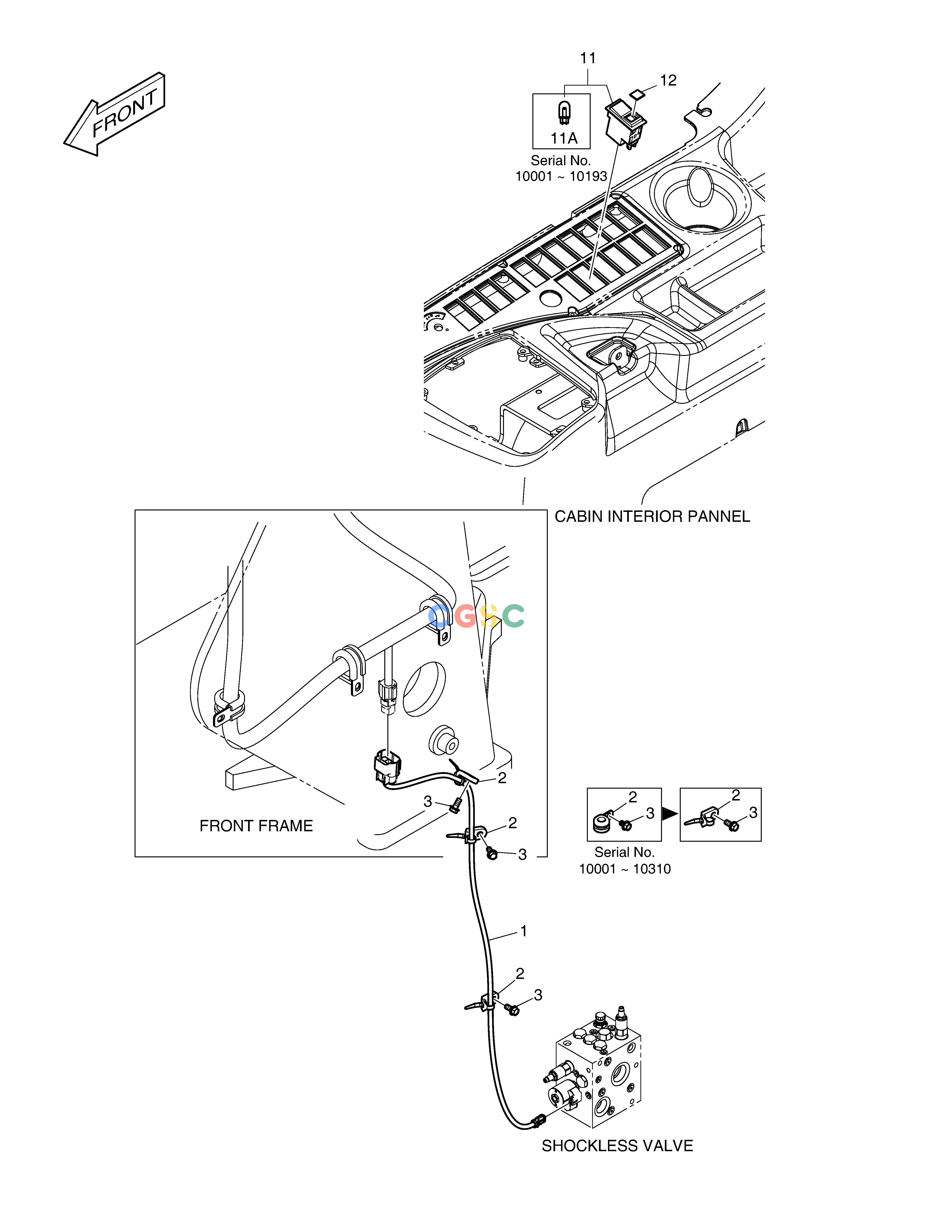 斗山零件查询LIS SWITCH DL250A Doosan parts catalog online