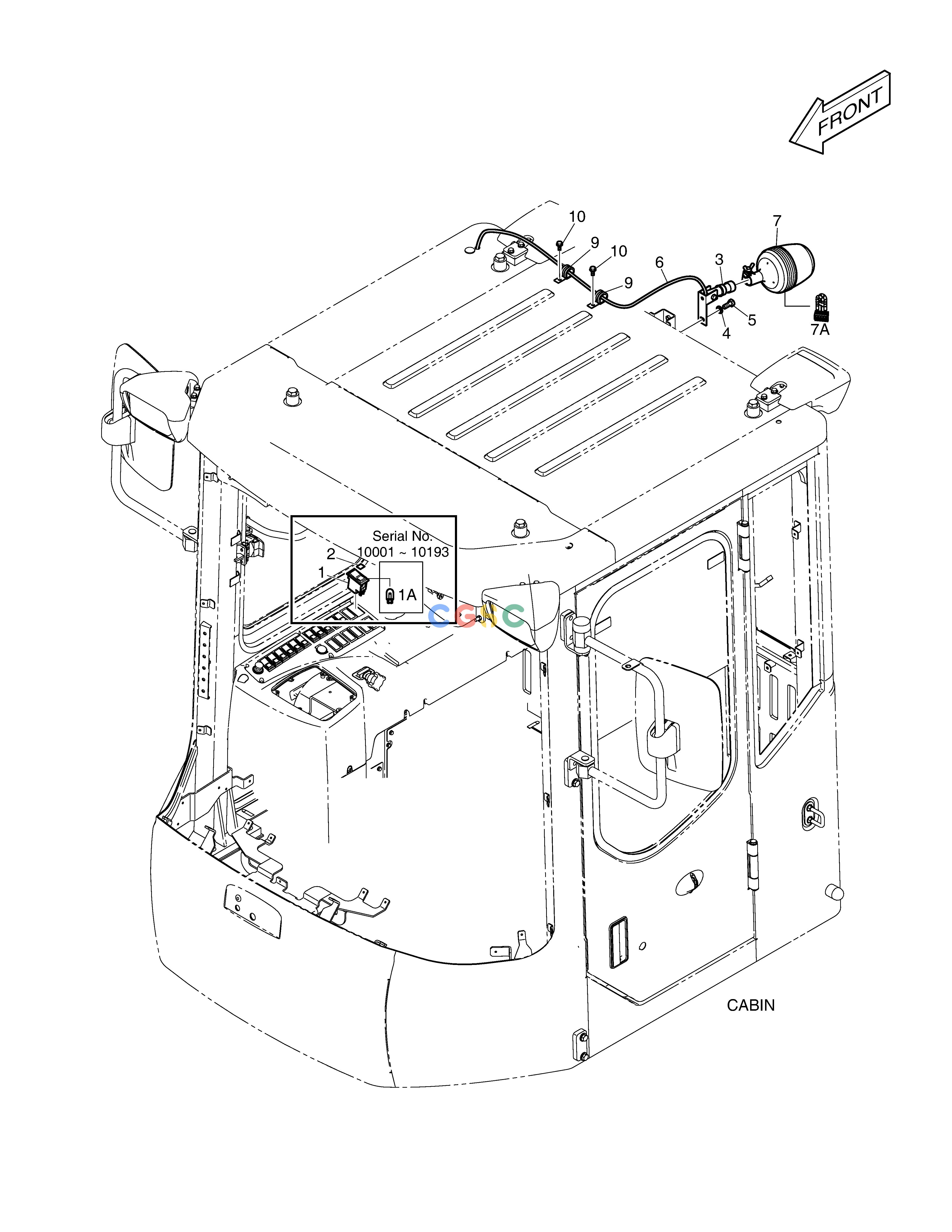 斗山零件查询ROTATING BEACON DL250A Doosan parts catalog online