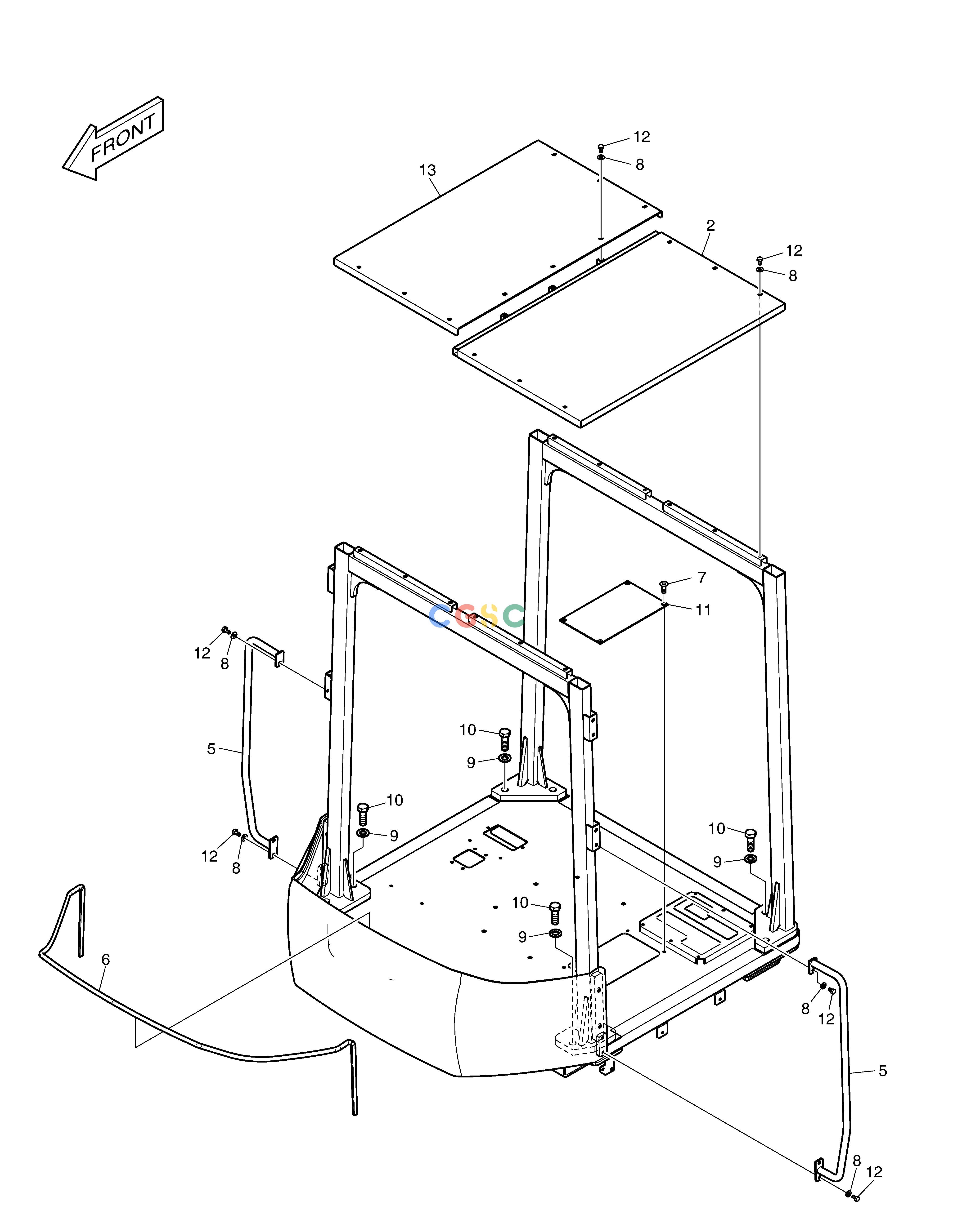 斗山零件查询CANOPY DL250A Doosan parts catalog online