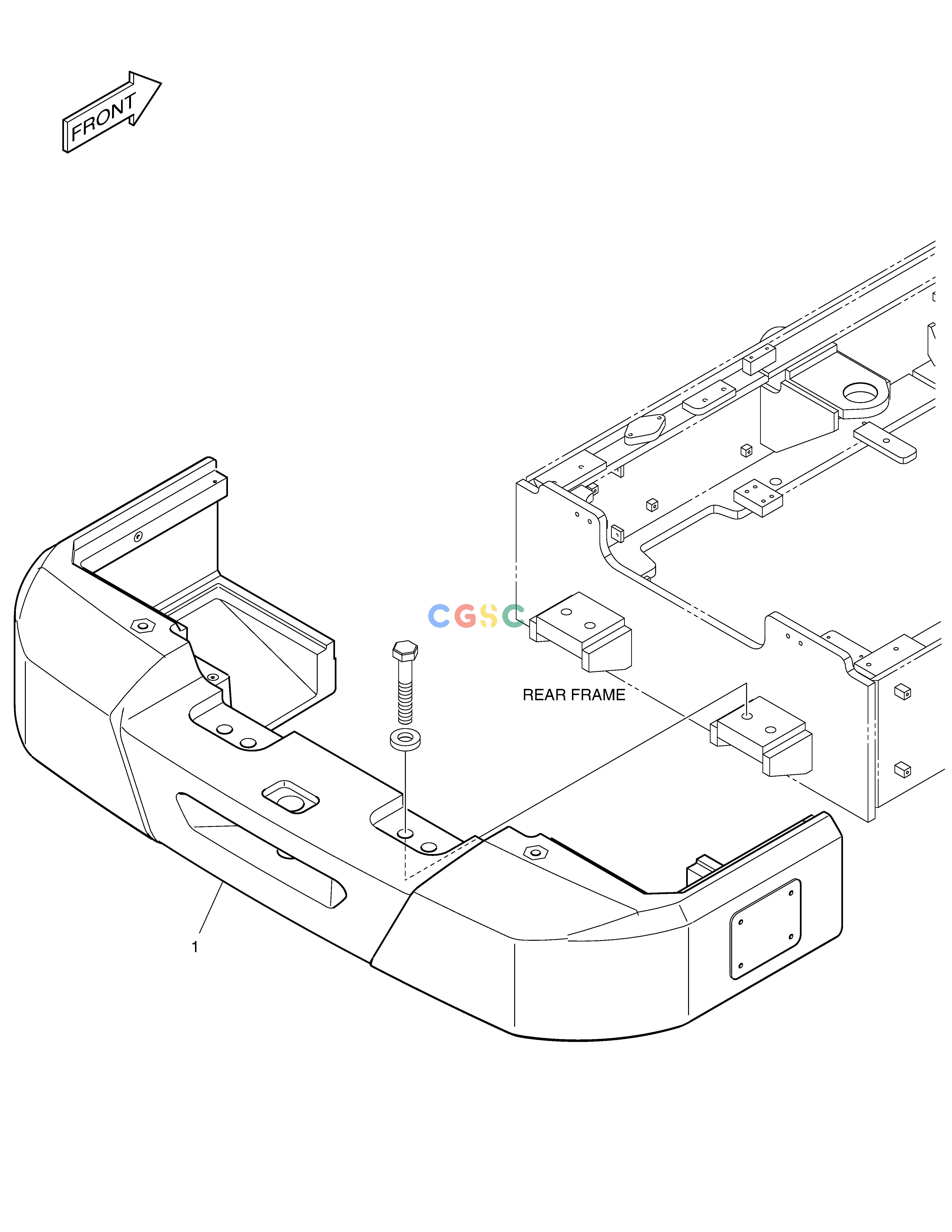 斗山零件查询COUNTER WEIGHT - LONG BOOM DL250A Doosan parts catalog online