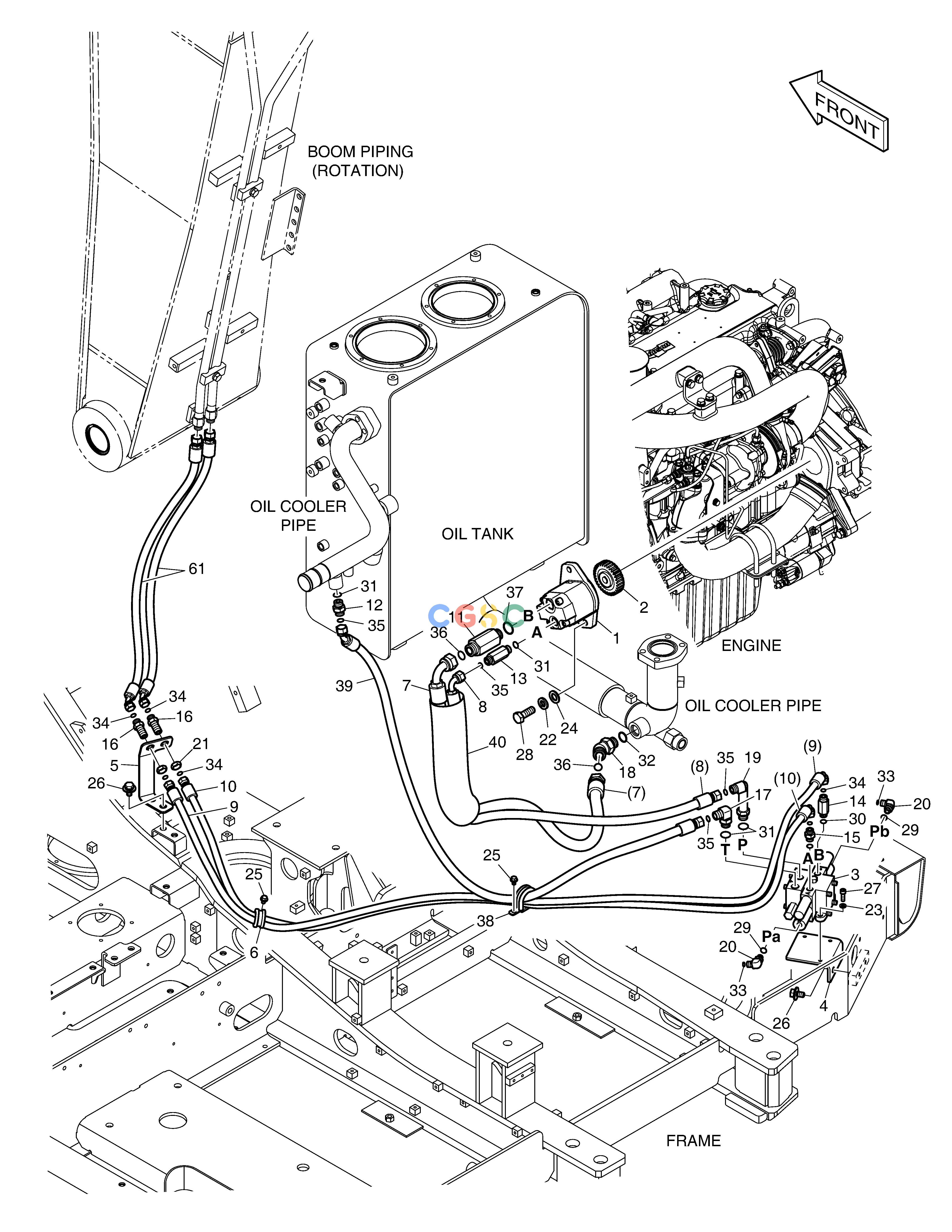 斗山零件查询MAIN PIPING - ROTATING DX160LC-3 Doosan parts catalog online