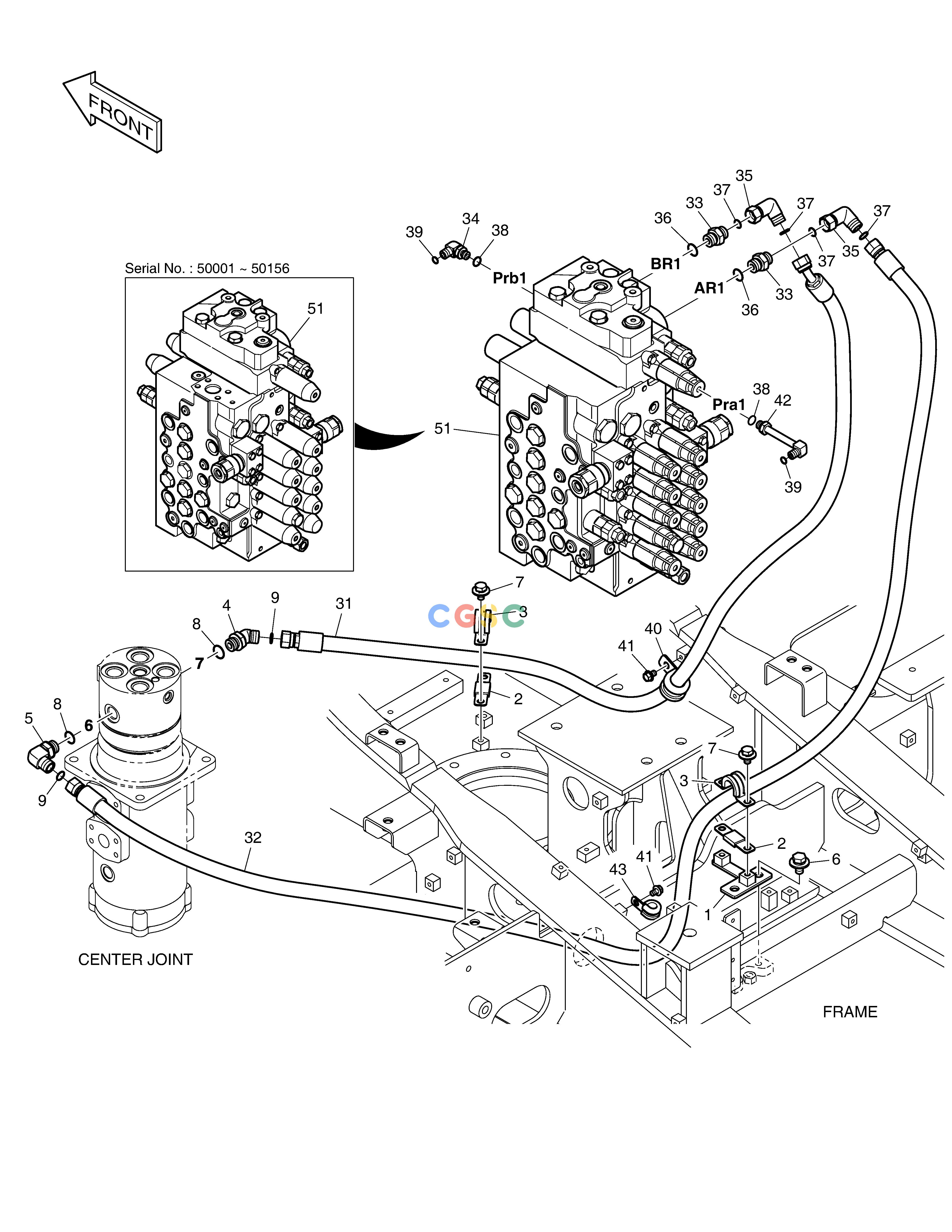 斗山零件查询MAIN PIPING - DOZER DX160LC-3 Doosan parts catalog online