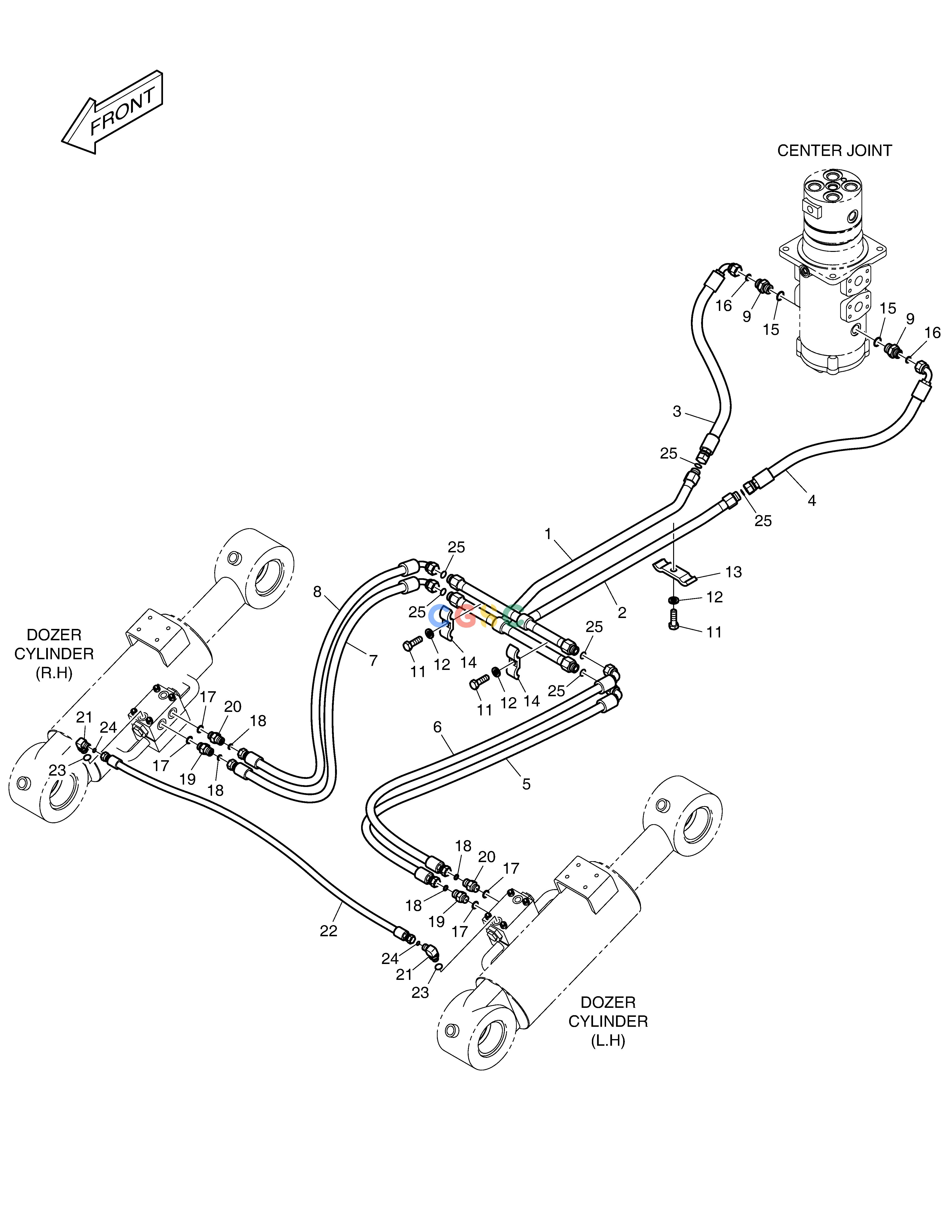 斗山零件查询DOZER PIPING - TRACK DX160LC-3 Doosan parts catalog online