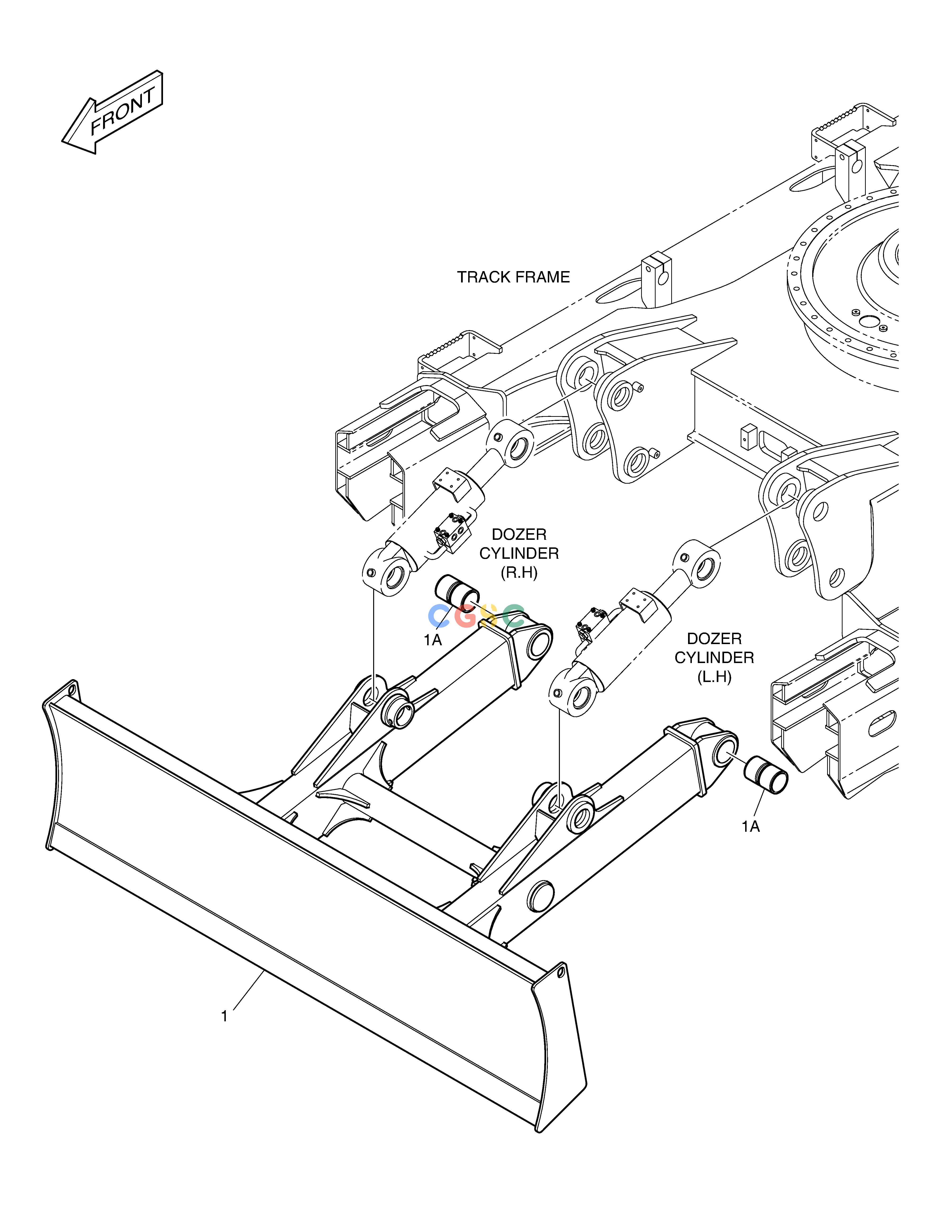 斗山零件查询DOZER BLADE - 2690mm DX160LC-3 Doosan parts catalog online