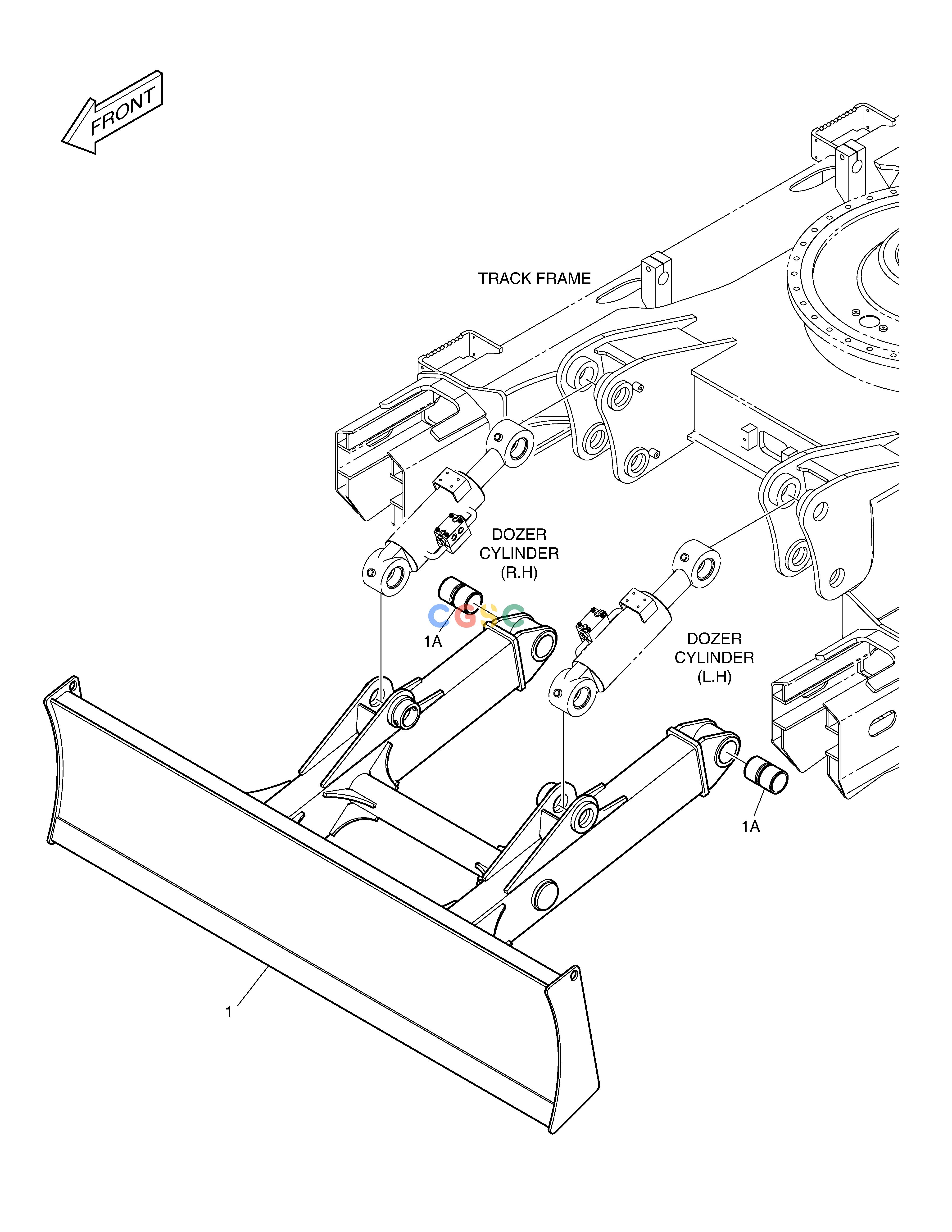 斗山零件查询DOZER BLADE - 2790mm DX160LC-3 Doosan parts catalog online