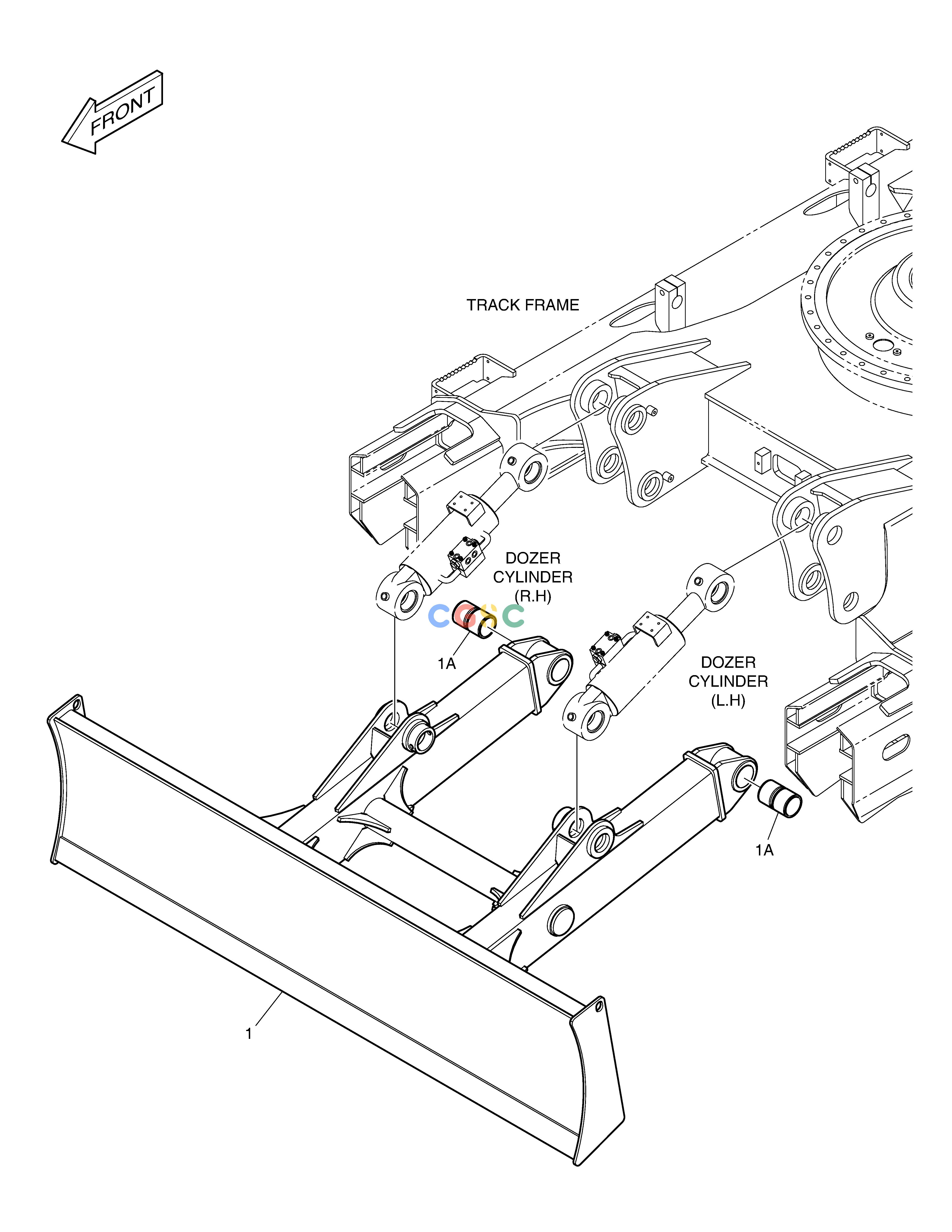 斗山零件查询DOZER BLADE - 2890mm DX160LC-3 Doosan parts catalog online
