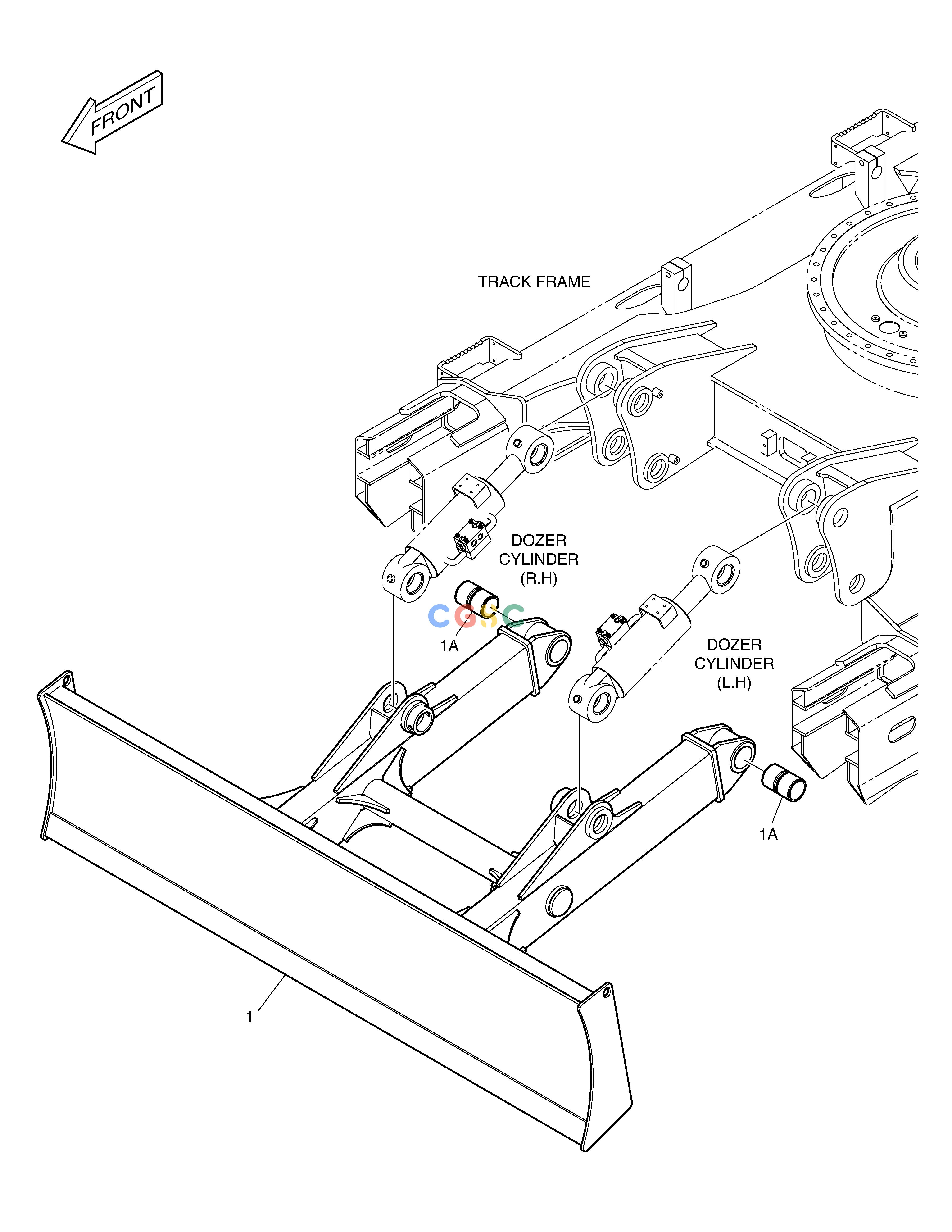 斗山零件查询DOZER BLADE - 2990mm DX160LC-3 Doosan parts catalog online