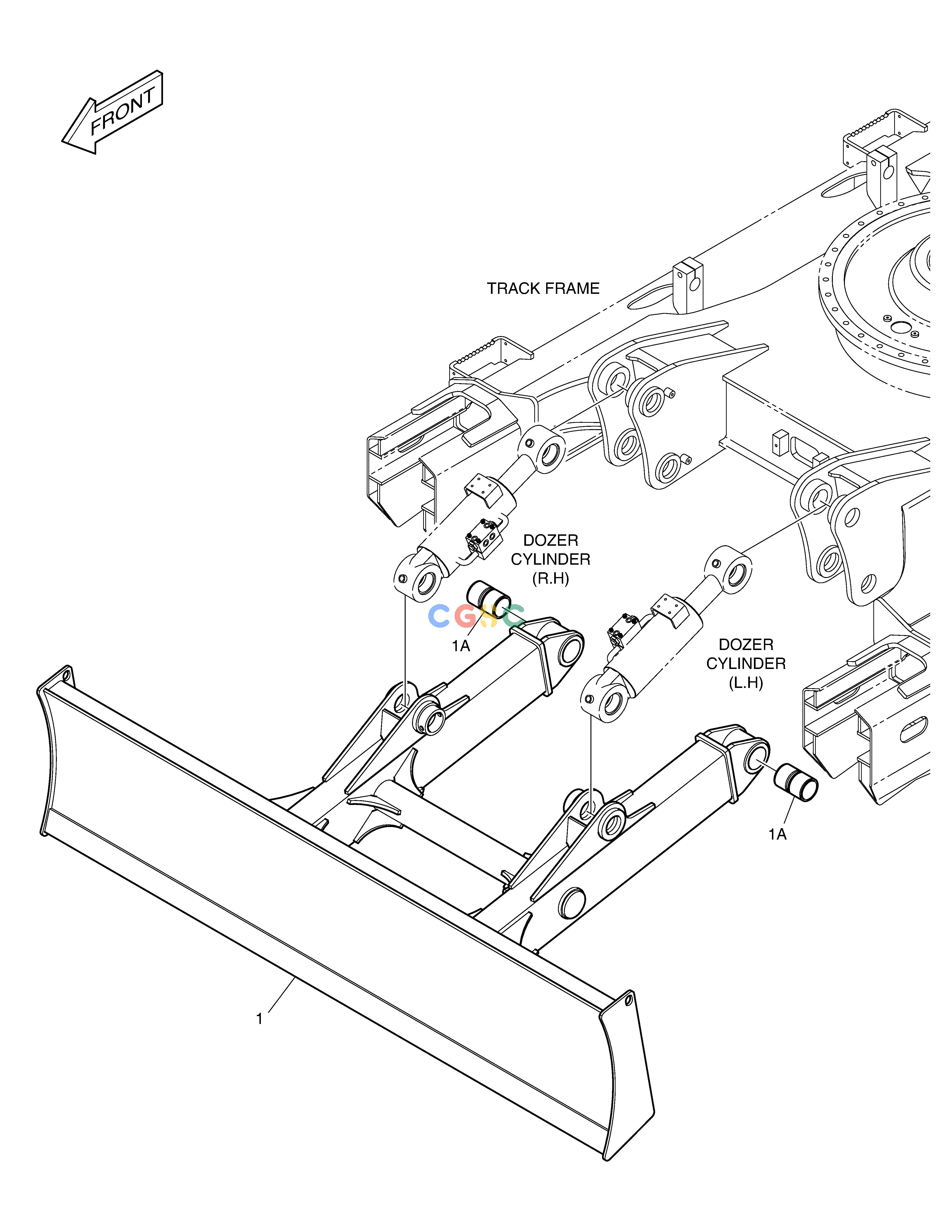 斗山零件查询DOZER BLADE - 3090mm DX160LC-3 Doosan parts catalog online