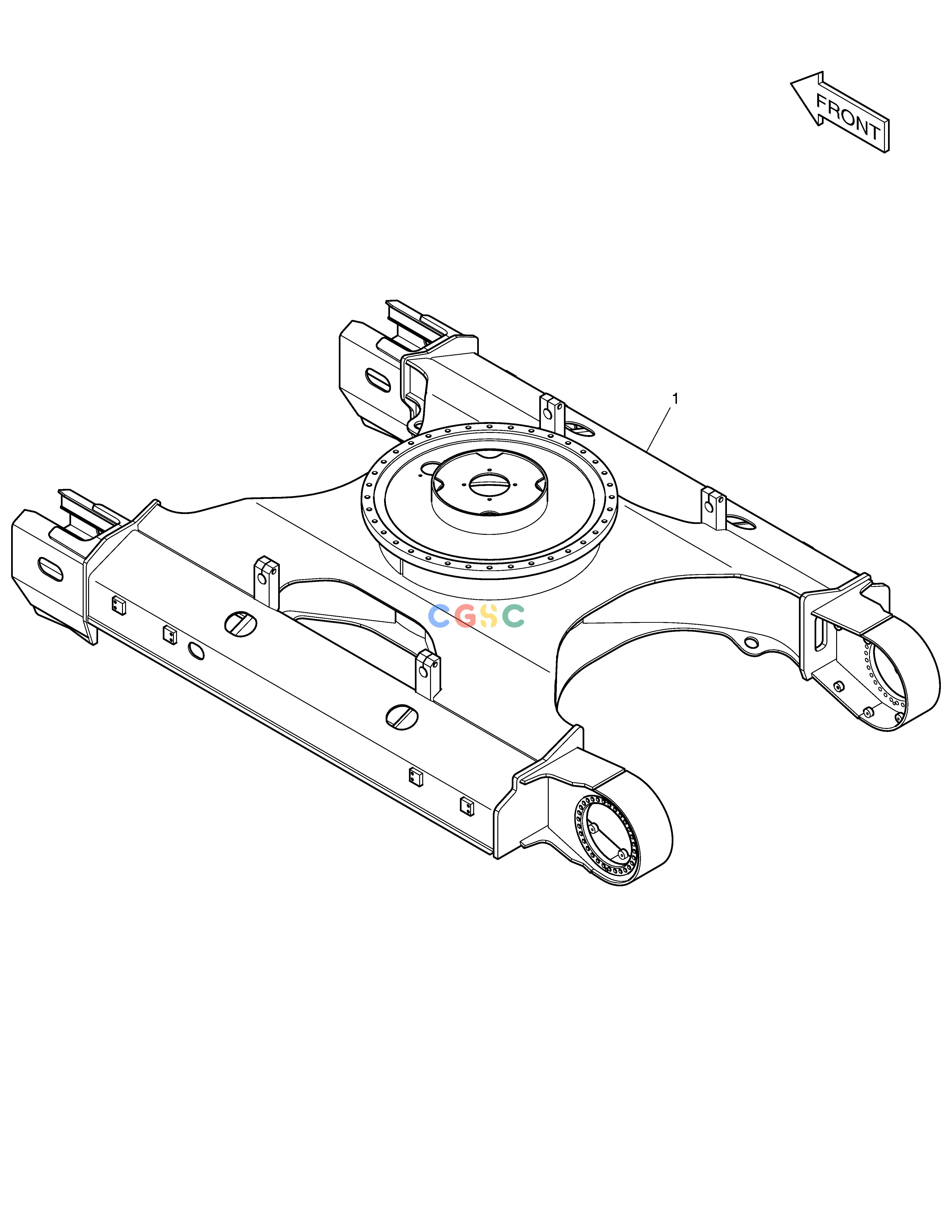 斗山零件查询TRACK FRAME - NARROW DX160LC-3 Doosan parts catalog online