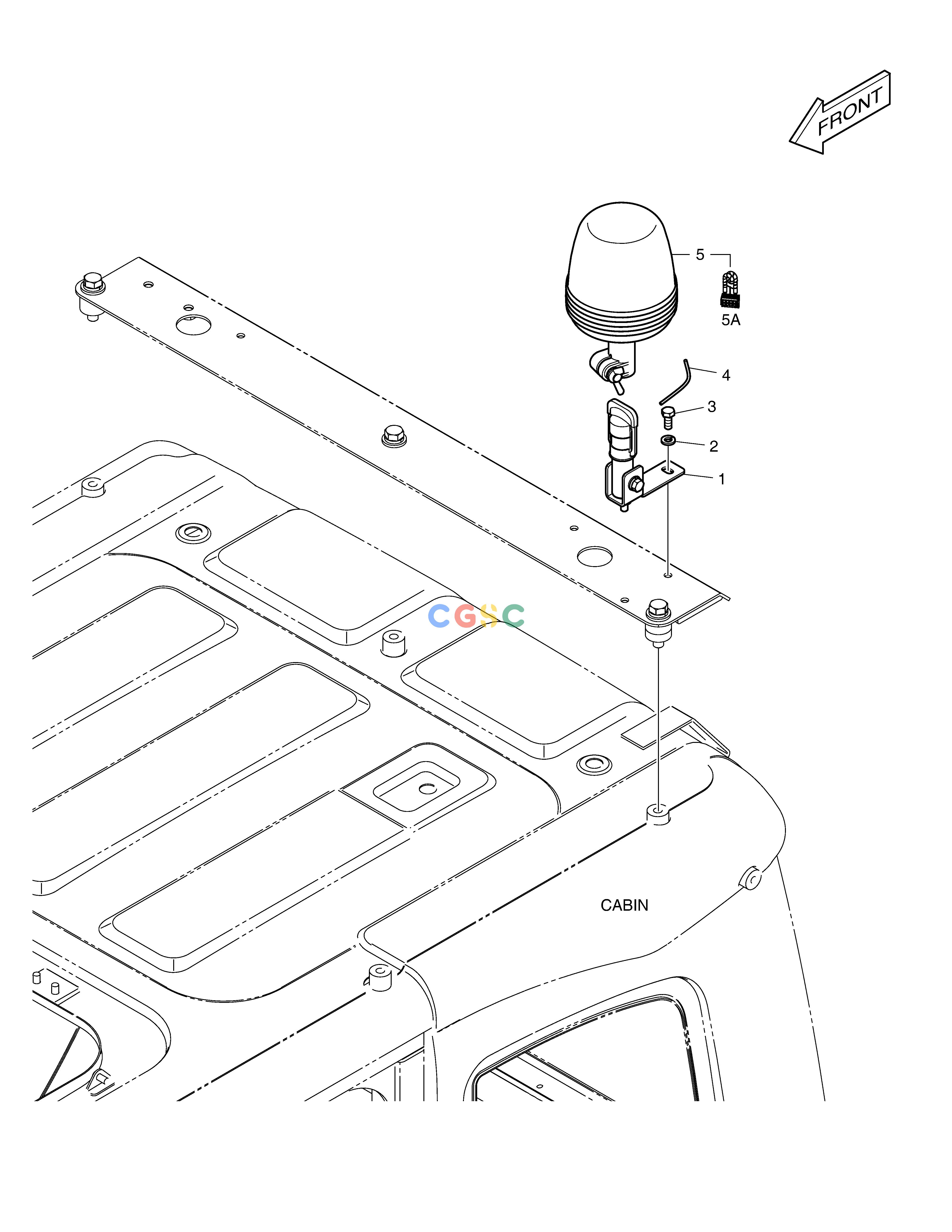 斗山零件查询ROTATING BEACON - WITH LAMP DX160LC-3 Doosan parts catalog online