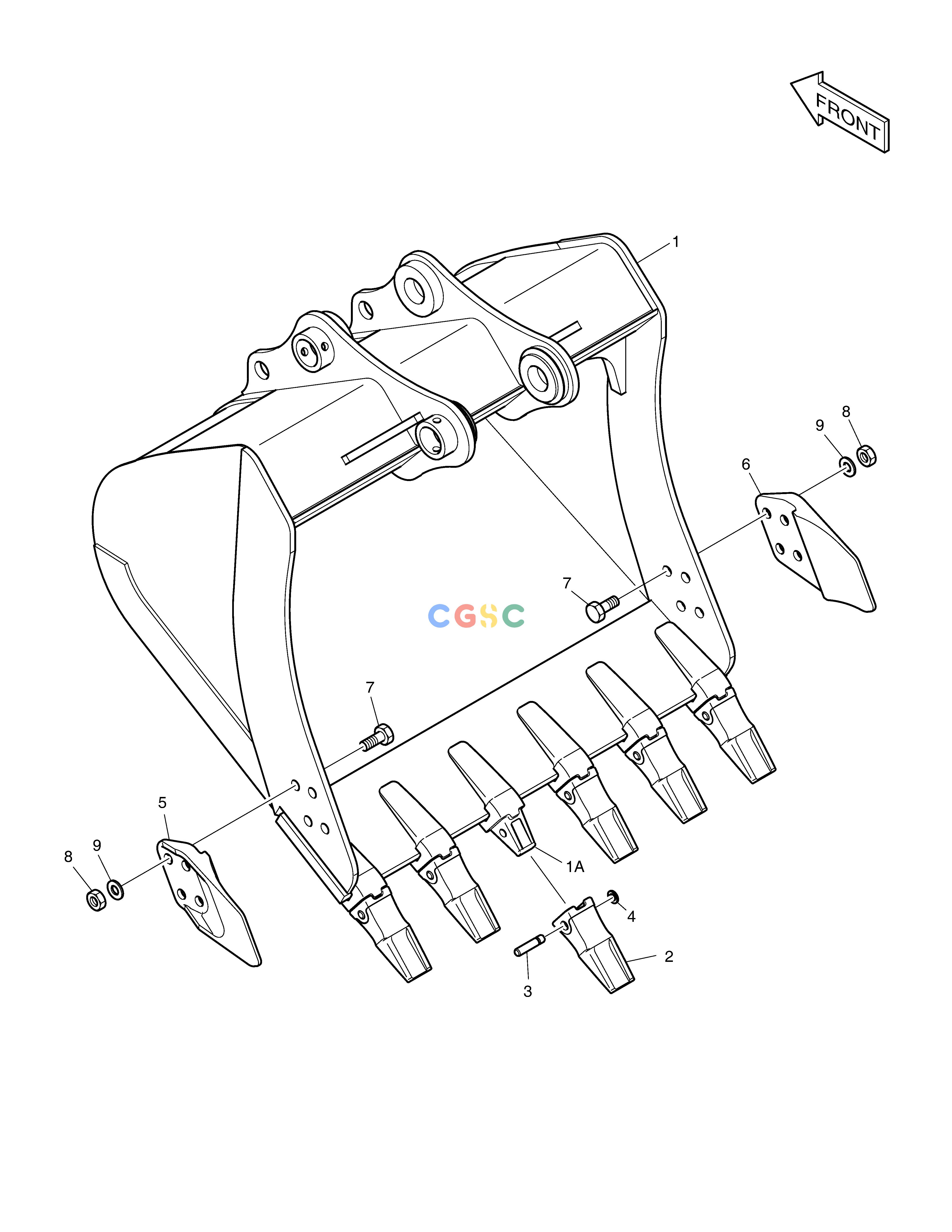 斗山零件查询BUCKET - 0.76㎥ DX160LC-3 Doosan parts catalog online